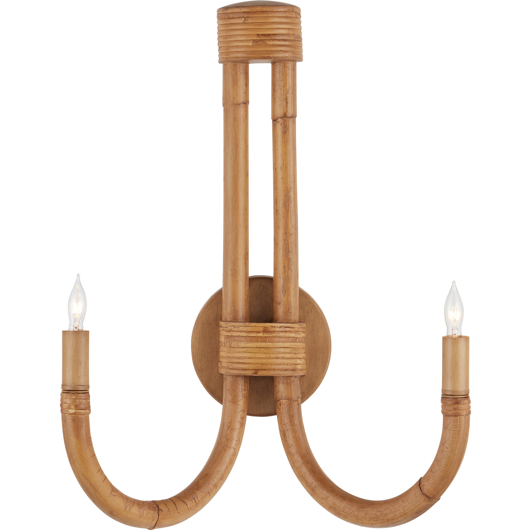 Samsara 2 Light 15.25 inch Saddle Tan Wall Sconce Wall Light