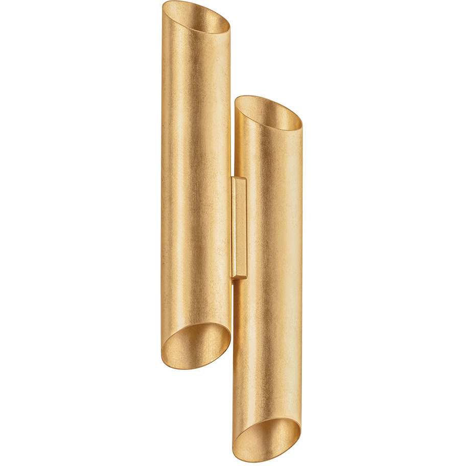 Rylane 4 Light 7.5 inch Vintage Gold Leaf ADA Wall Sconce Wall Light