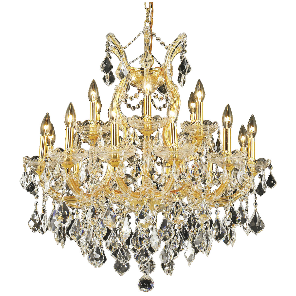 Maria Theresa 19 Light 30 inch Gold Dining Chandelier Ceiling Light in  Clear, Royal Cut