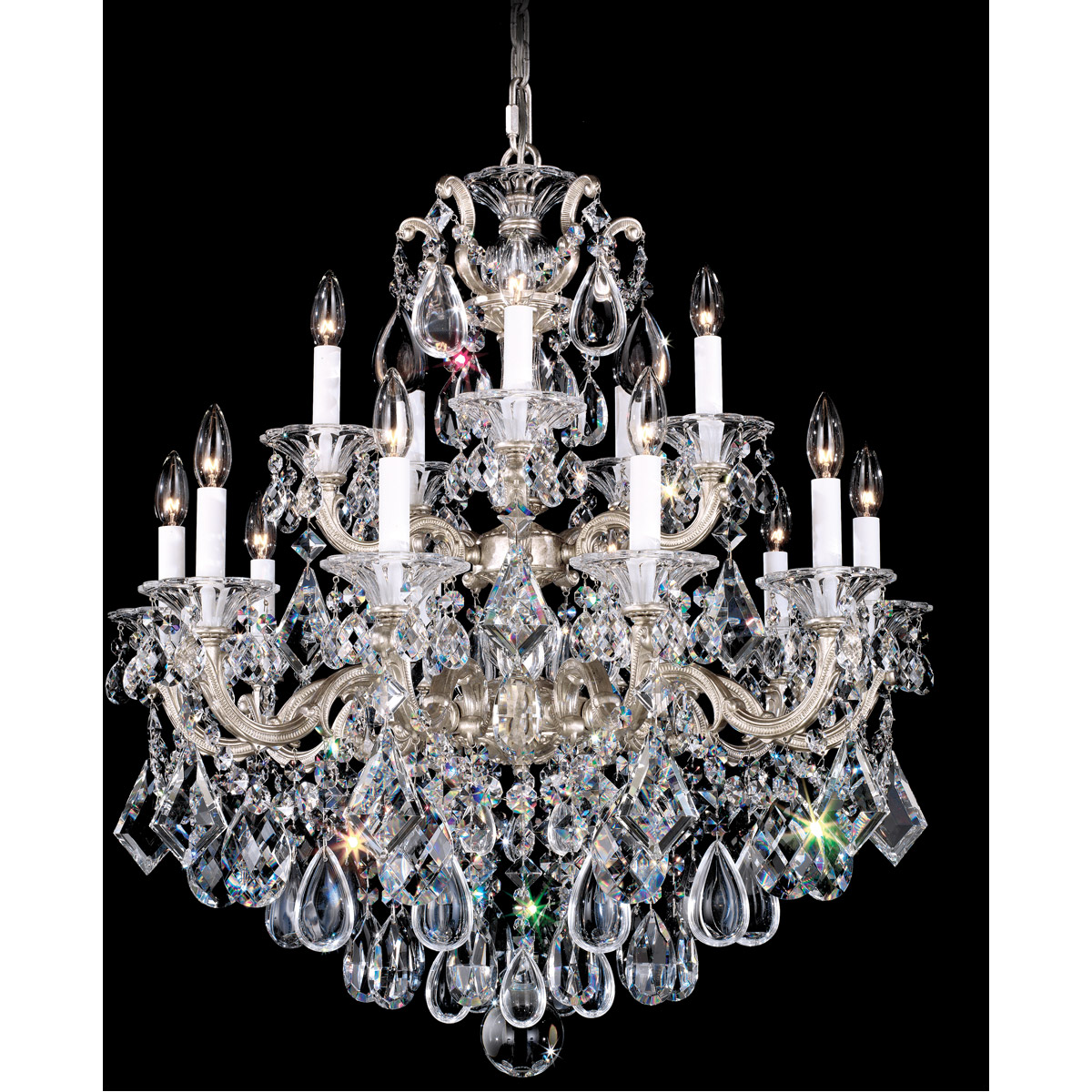 La Scala 15 Light 28 inch Florentine Bronze Chandelier Ceiling Light in Florentine Bronze Cast
