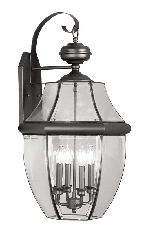 Monterey 4 Light 30 inch Black Outdoor Wall Lantern