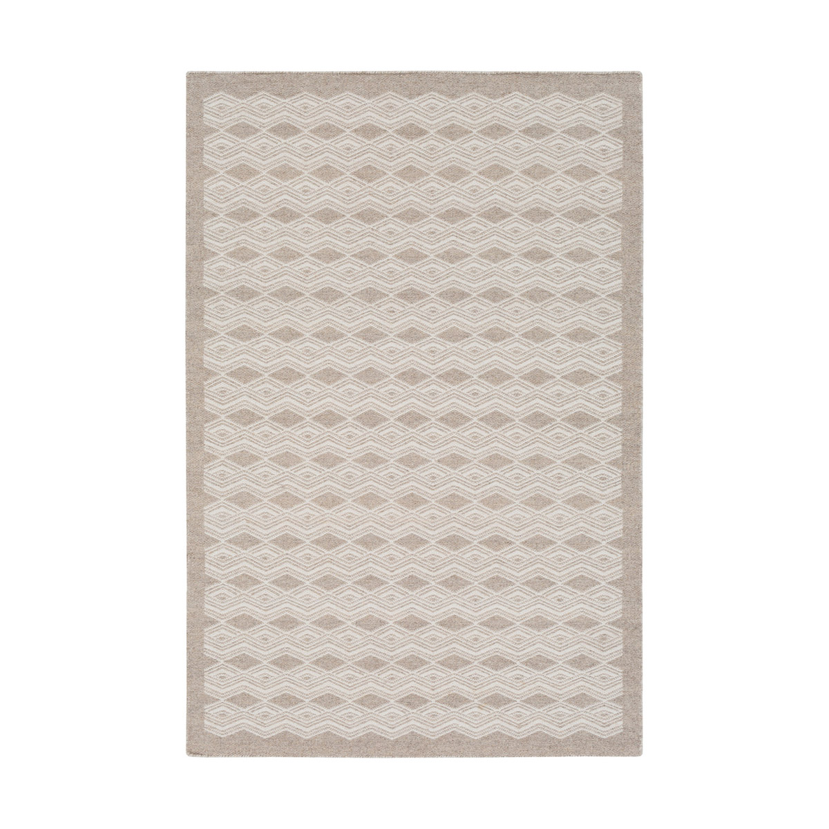 Agostina 90 X 60 inch Gray and Neutral Area Rug, Wool and Cotton