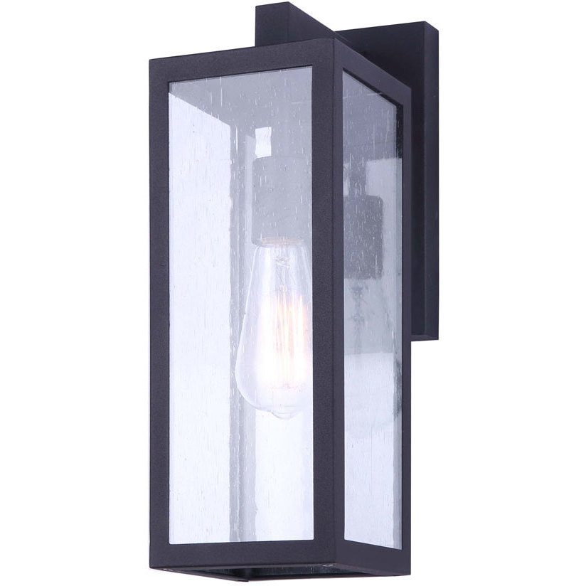 Madison 1 Light 15 inch Black Outdoor Wall Light