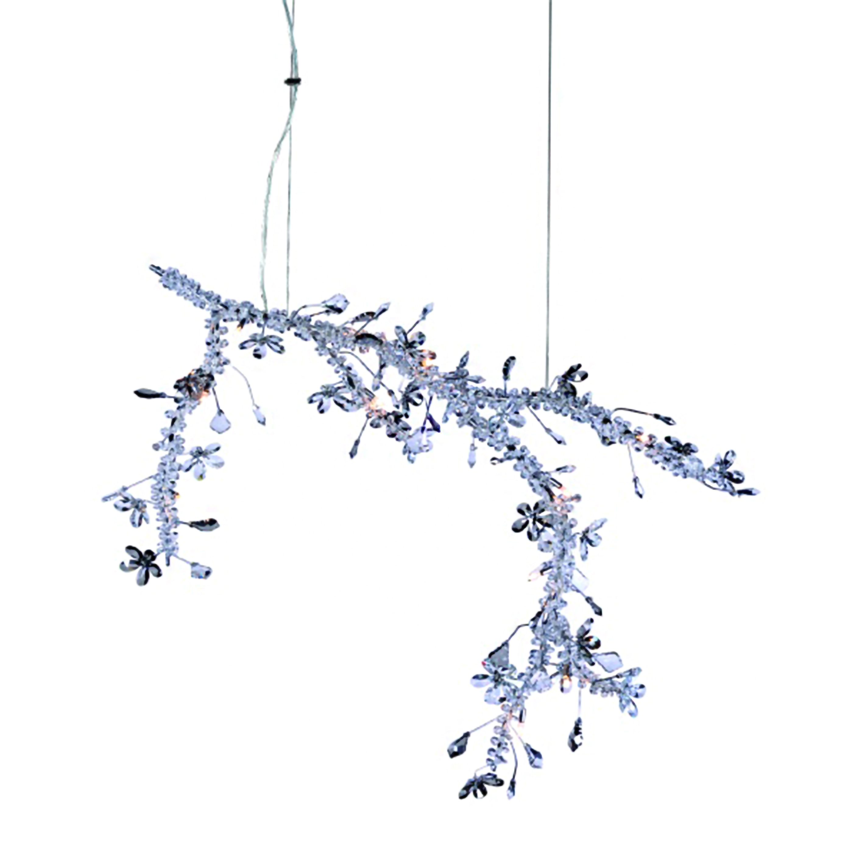 Canada 13 Light 13 inch Chrome Chandelier Ceiling Light in Smoke