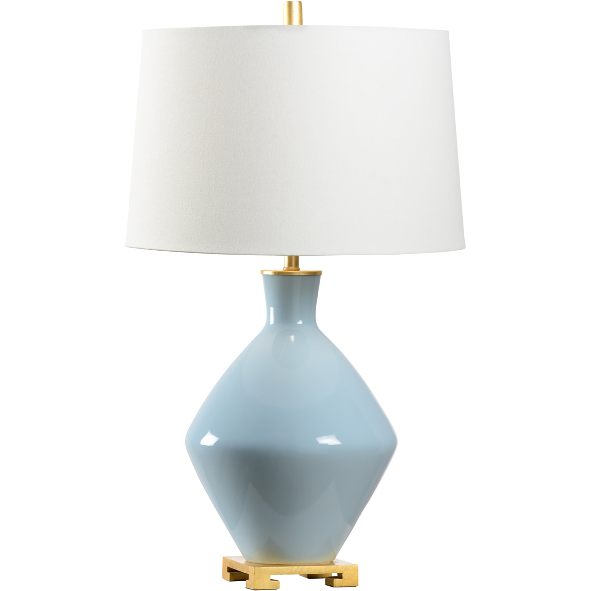 Wildwood 29 inch 100 watt Sky Blue Glaze Table Lamp Portable Light