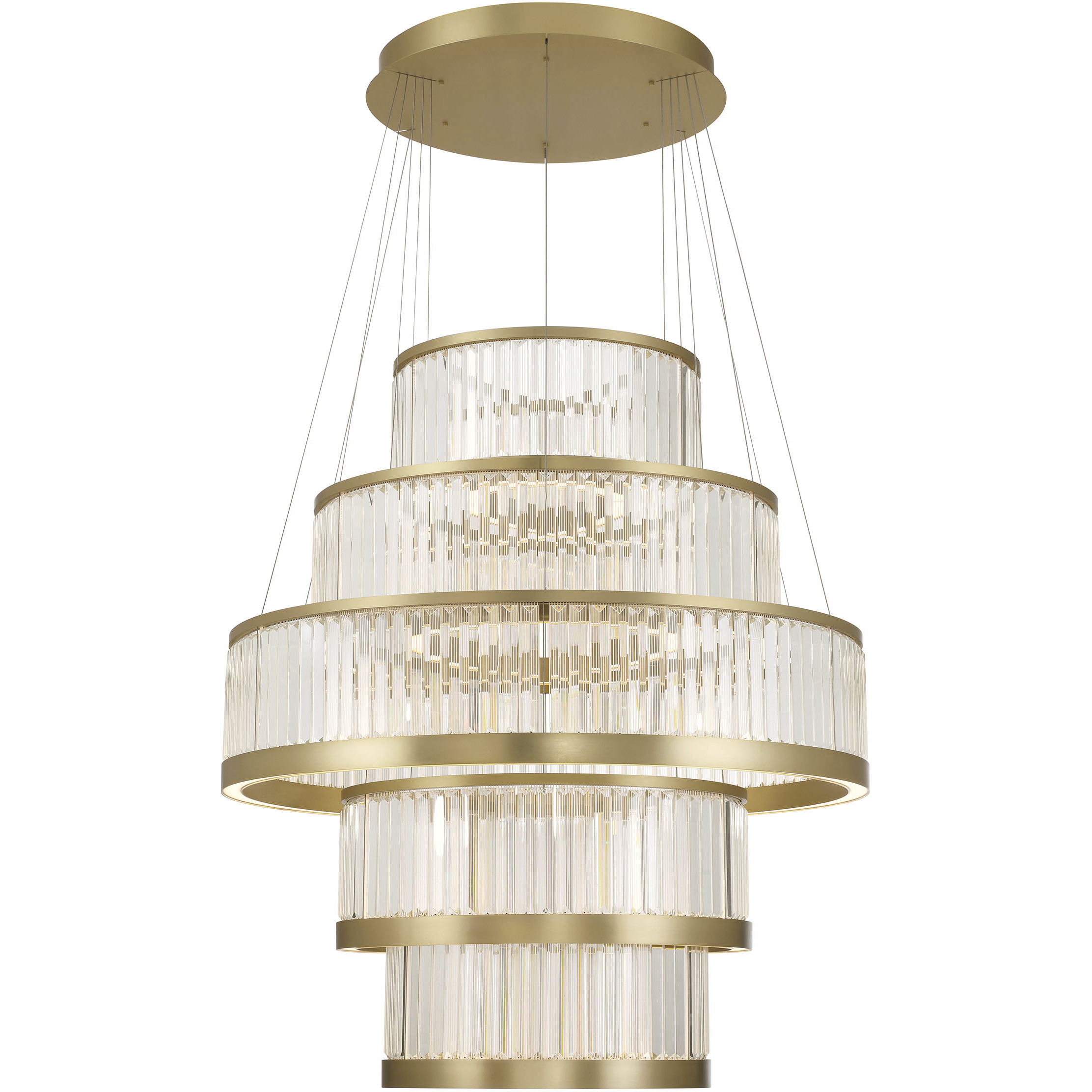 Empra LED 47.25 inch Gold Grand Chandelier Ceiling Light