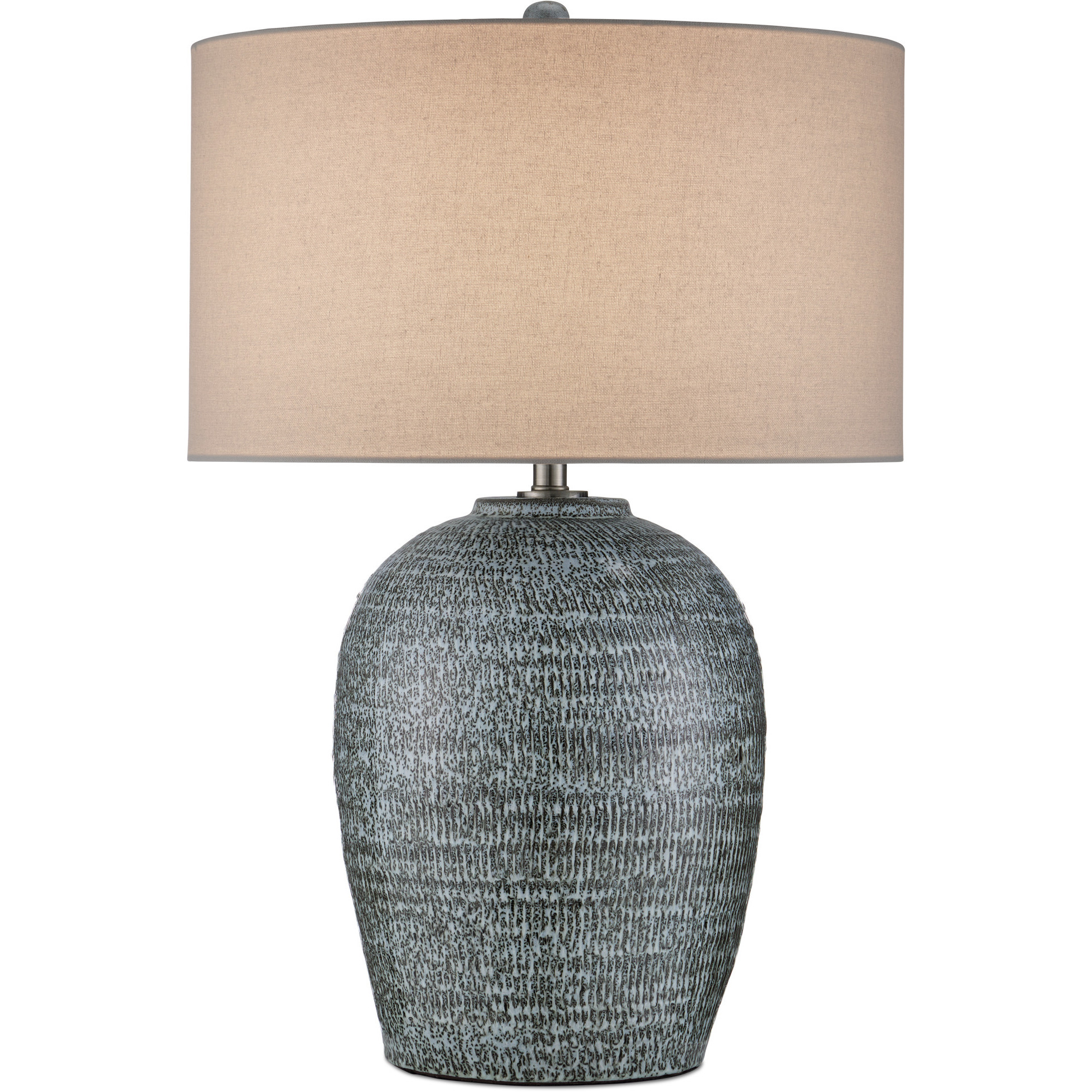 Agatha 29.5 inch 150 watt Reactive Black & White Table Lamp Portable Light