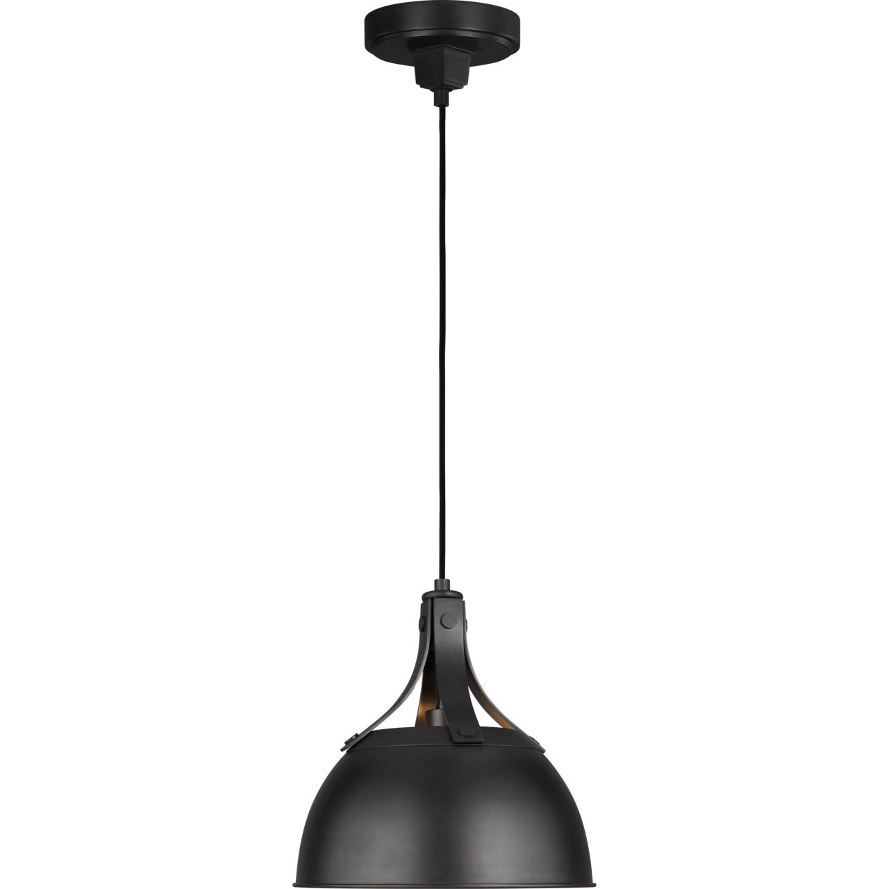 TOB by Thomas O'Brien Logan 1 Light 11.88 inch Aged Iron Pendant Ceiling Light