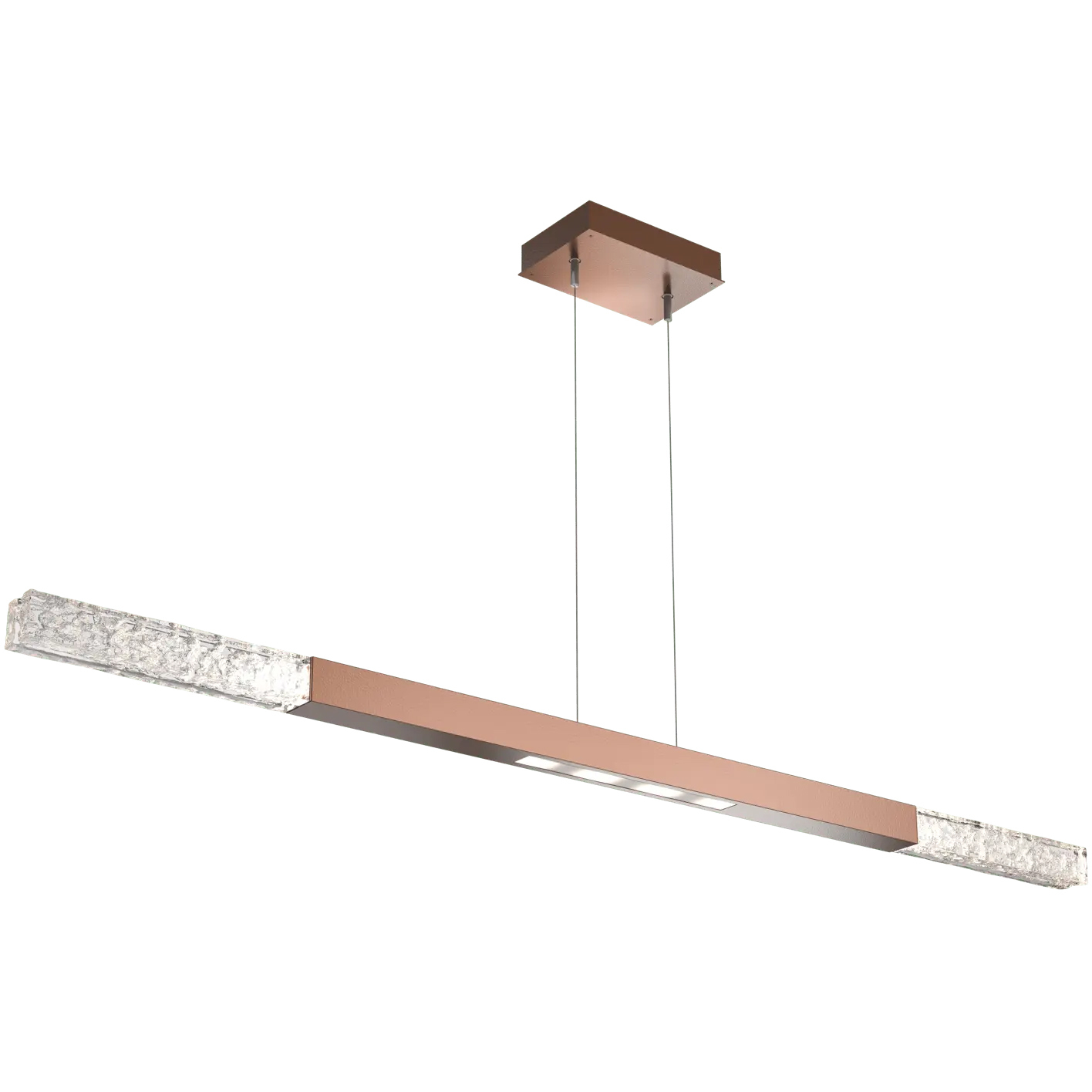 Axis LED 62.1 inch Burnished Bronze Linear Chandelier Ceiling Light, Moda