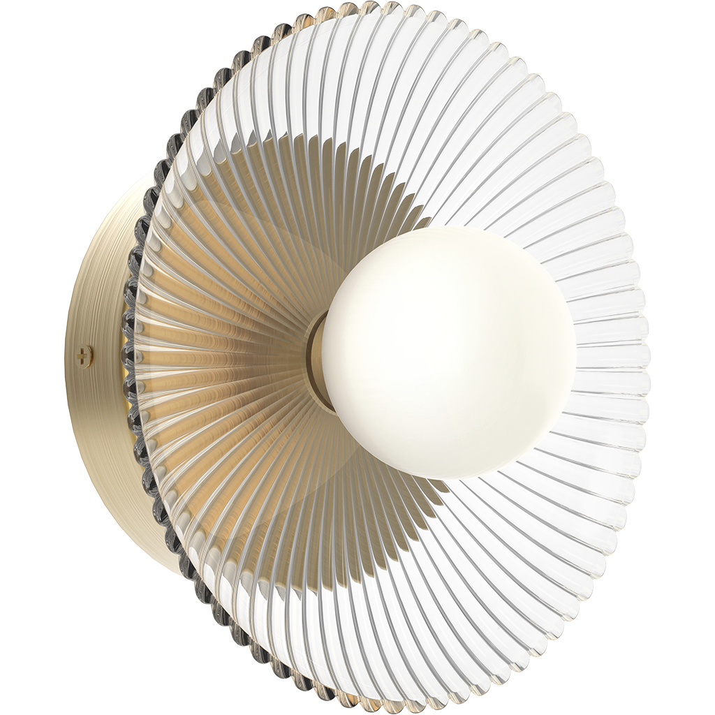 Alora Mood Hera LED 9 inch Brushed Gold Wall/Vanity Light Wall Light