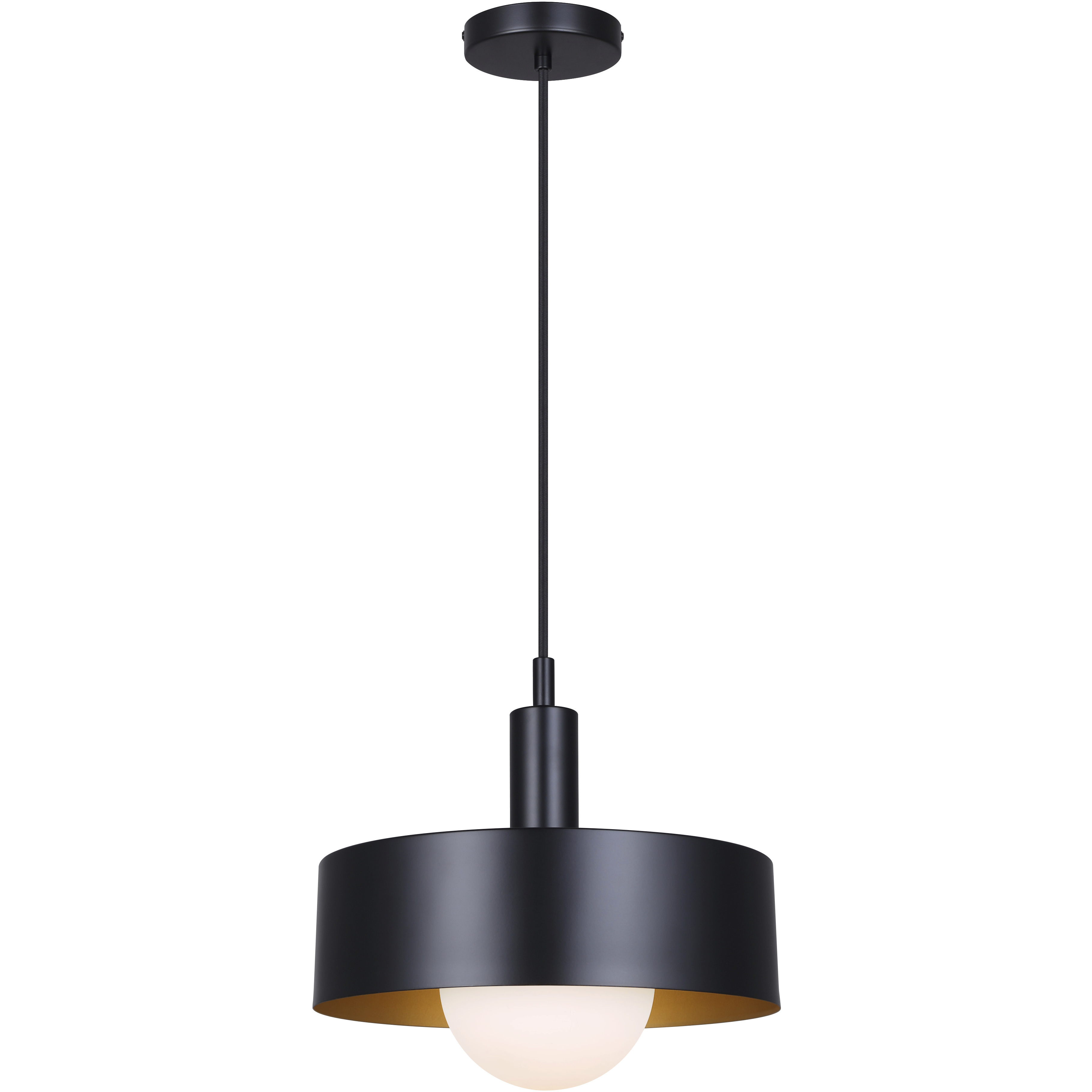 Daylon 1 Light 12.63 inch Matte Black Pendant Ceiling Light