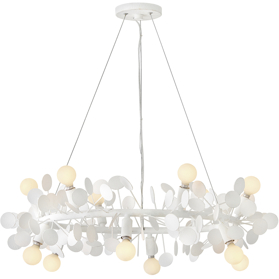 Lolli 12 Light 30 inch Textured Plaster Chandelier Ceiling Light