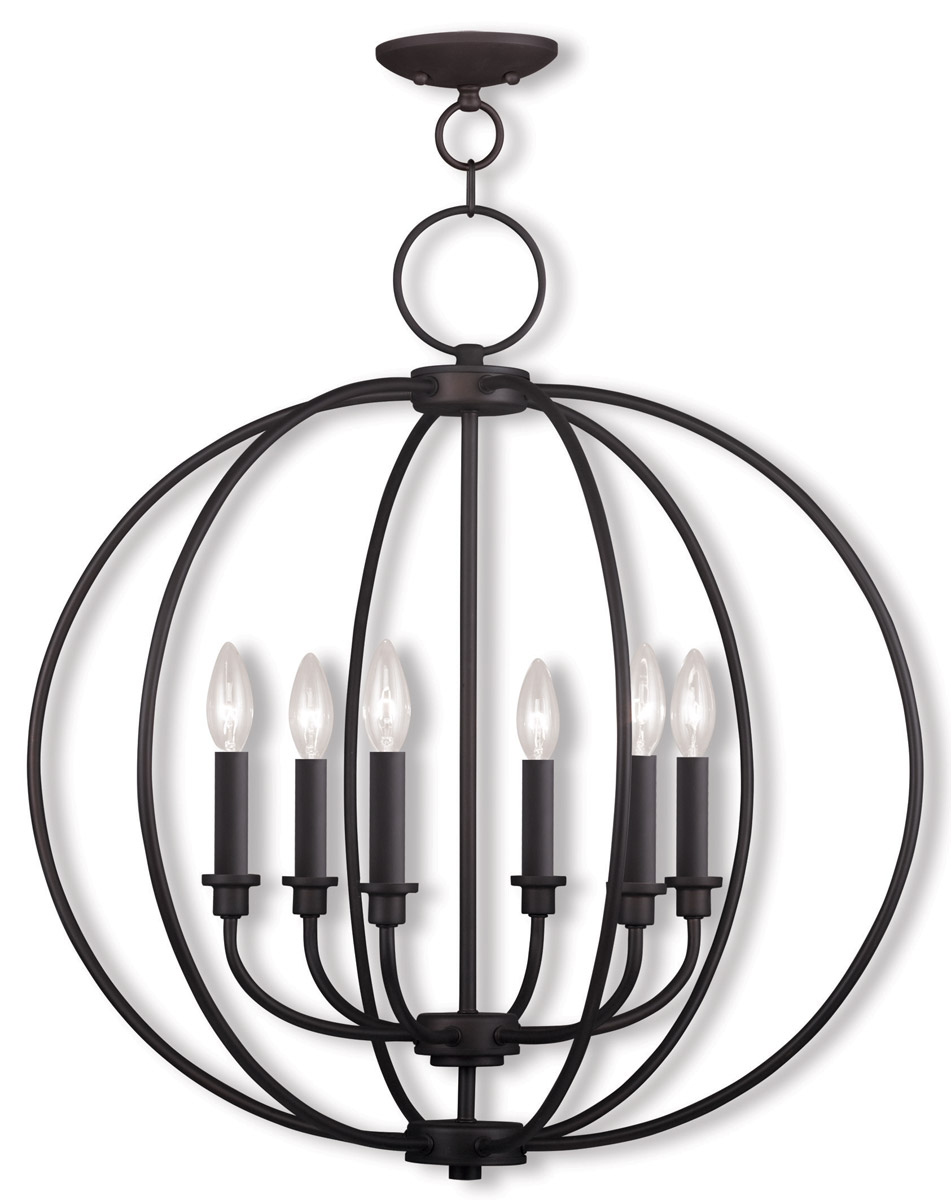 Milania 6 Light 25 inch Bronze Chandelier Ceiling Light