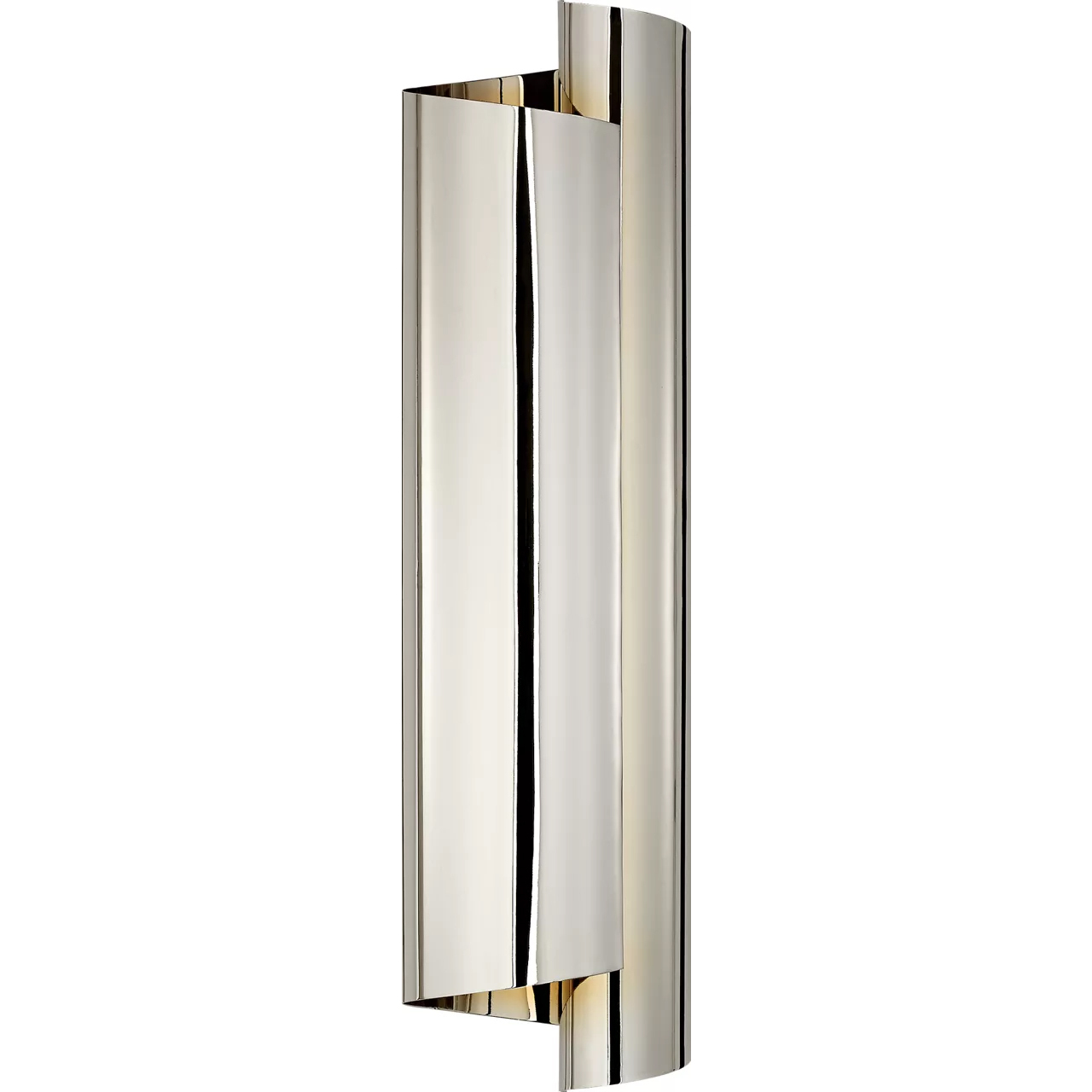 AERIN Iva 3 Light 6.25 inch Polished Nickel Wrapped Sconce Wall Light, Large
