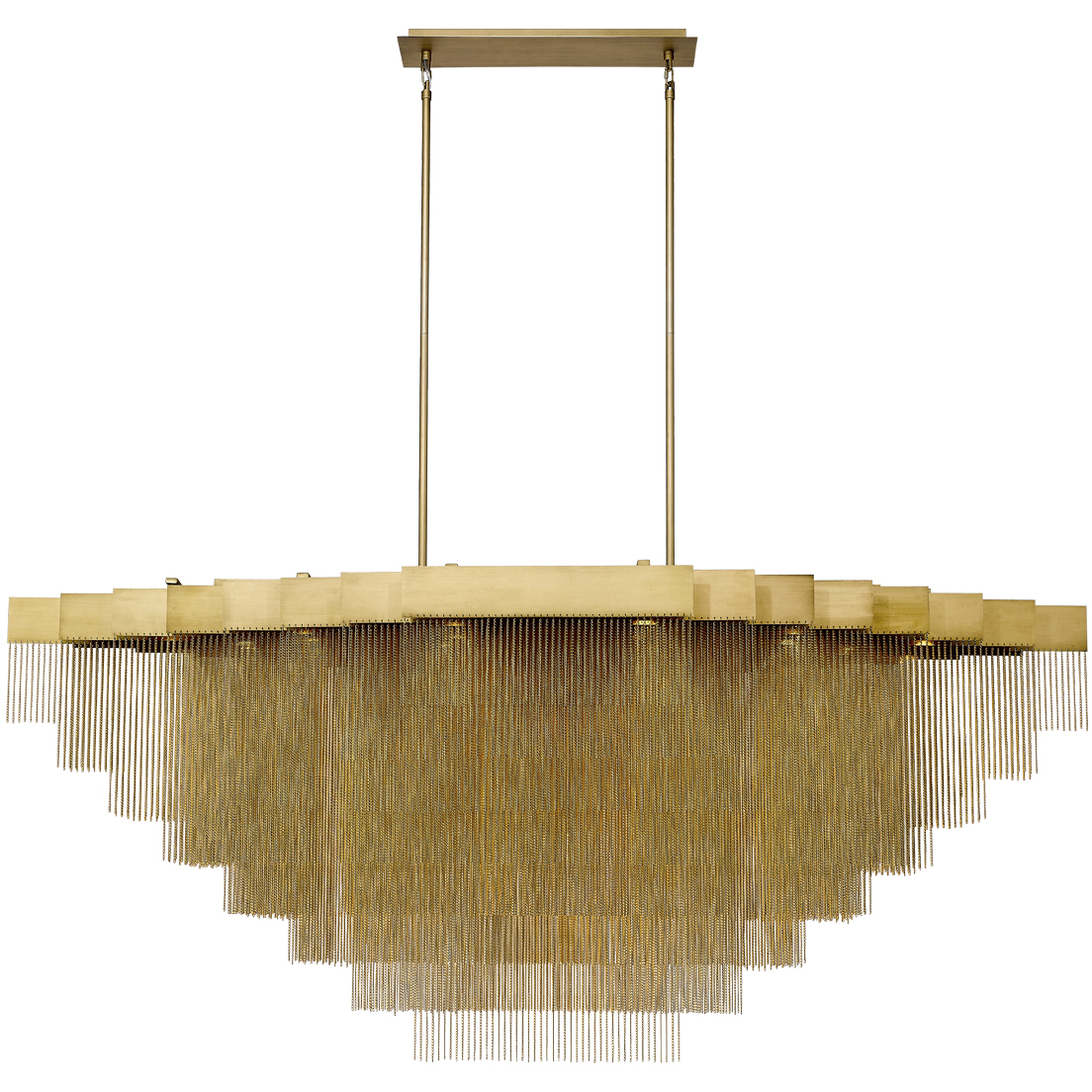 Bloomfield LED 28.5 inch Gold Chandelier Ceiling Light