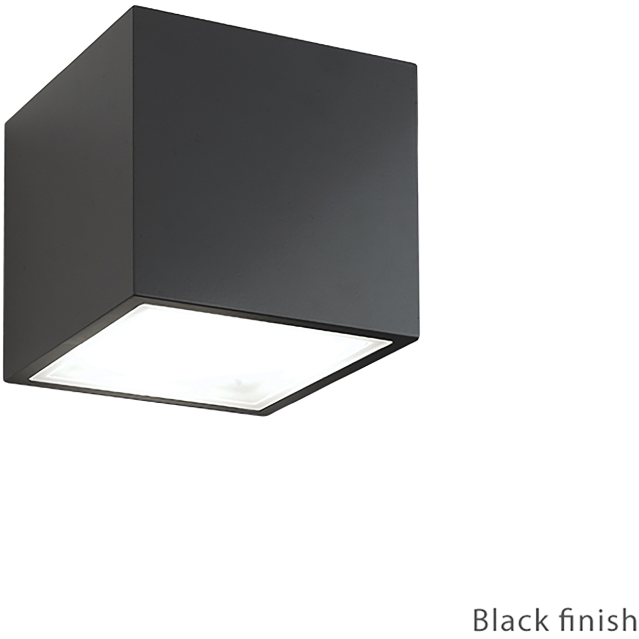 Bloc LED 5.5 inch Black Outdoor Wall Light in 2, 3000K
