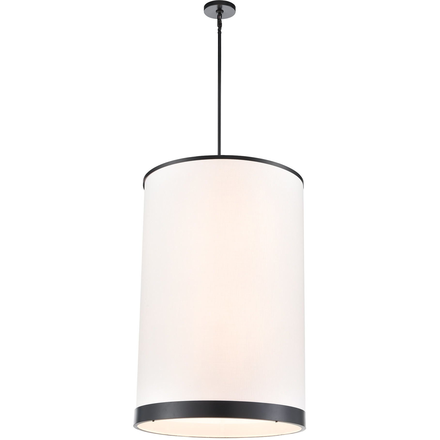 High Street 8 Light 24.02 inch Black Pendant Ceiling Light