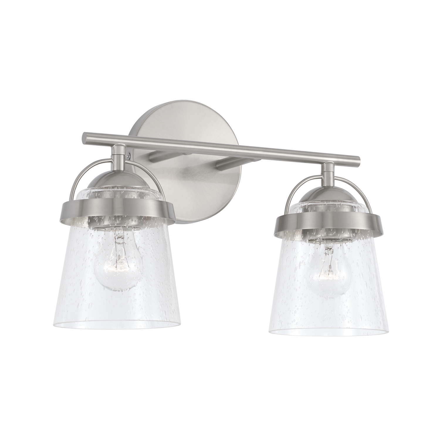 Madison 2 Light 14 inch Brushed Nickel Vanity Light Wall Light