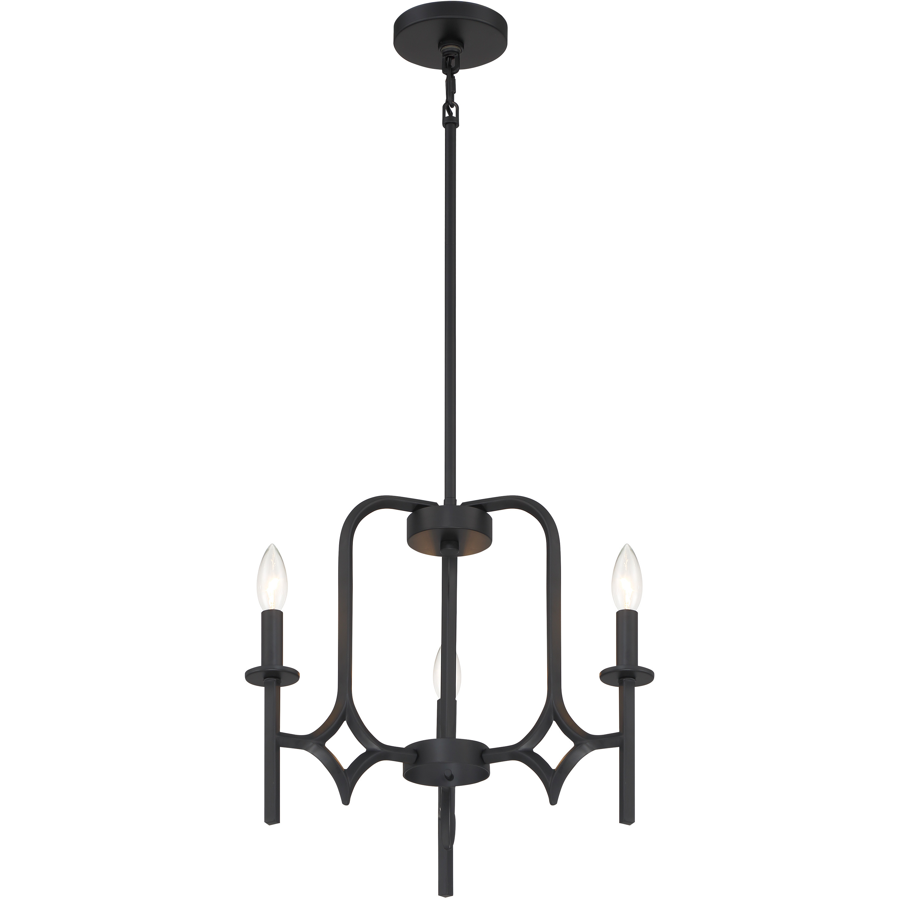 Muncie 3 Light Coal Chandelier Ceiling Light