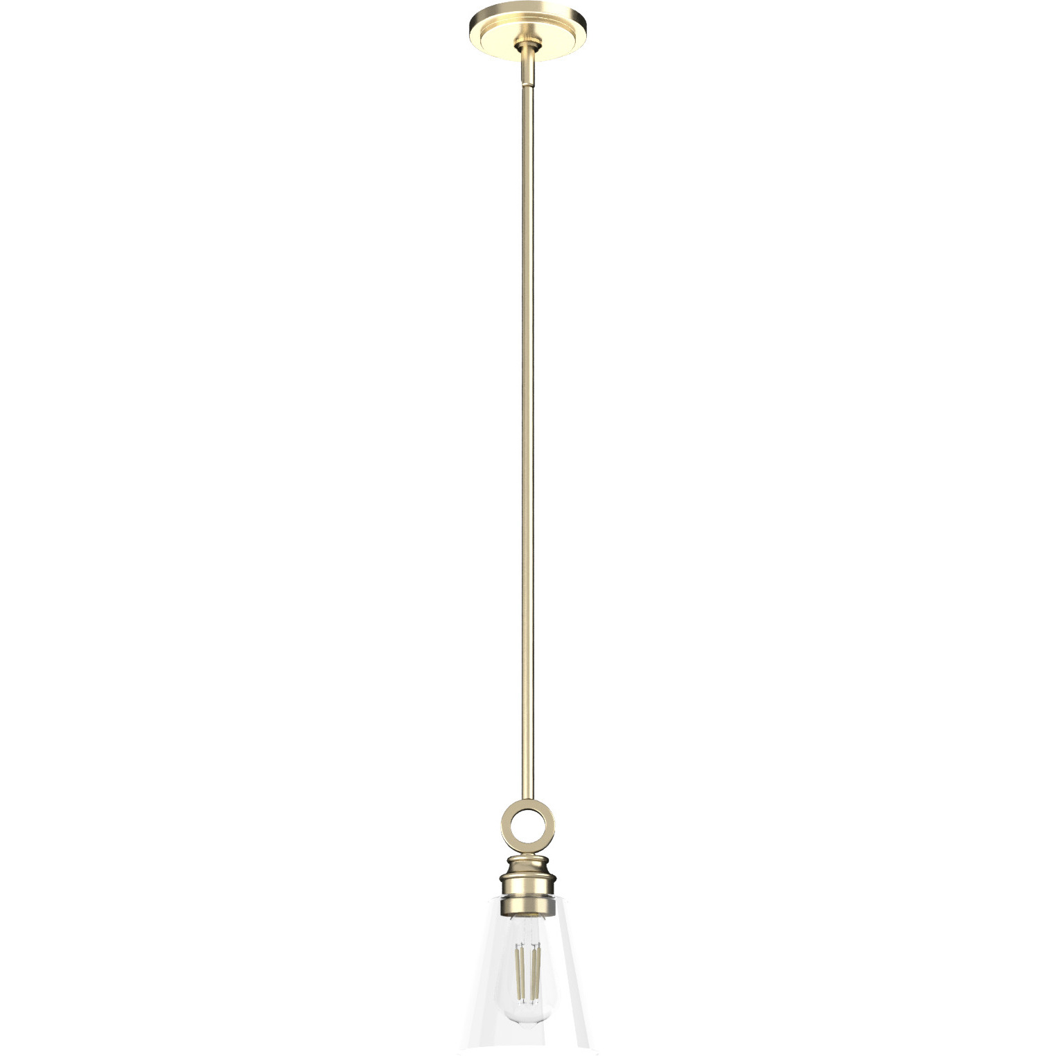 Klein 1 Light 5.75 inch Alturas Gold Pendant Ceiling Light
