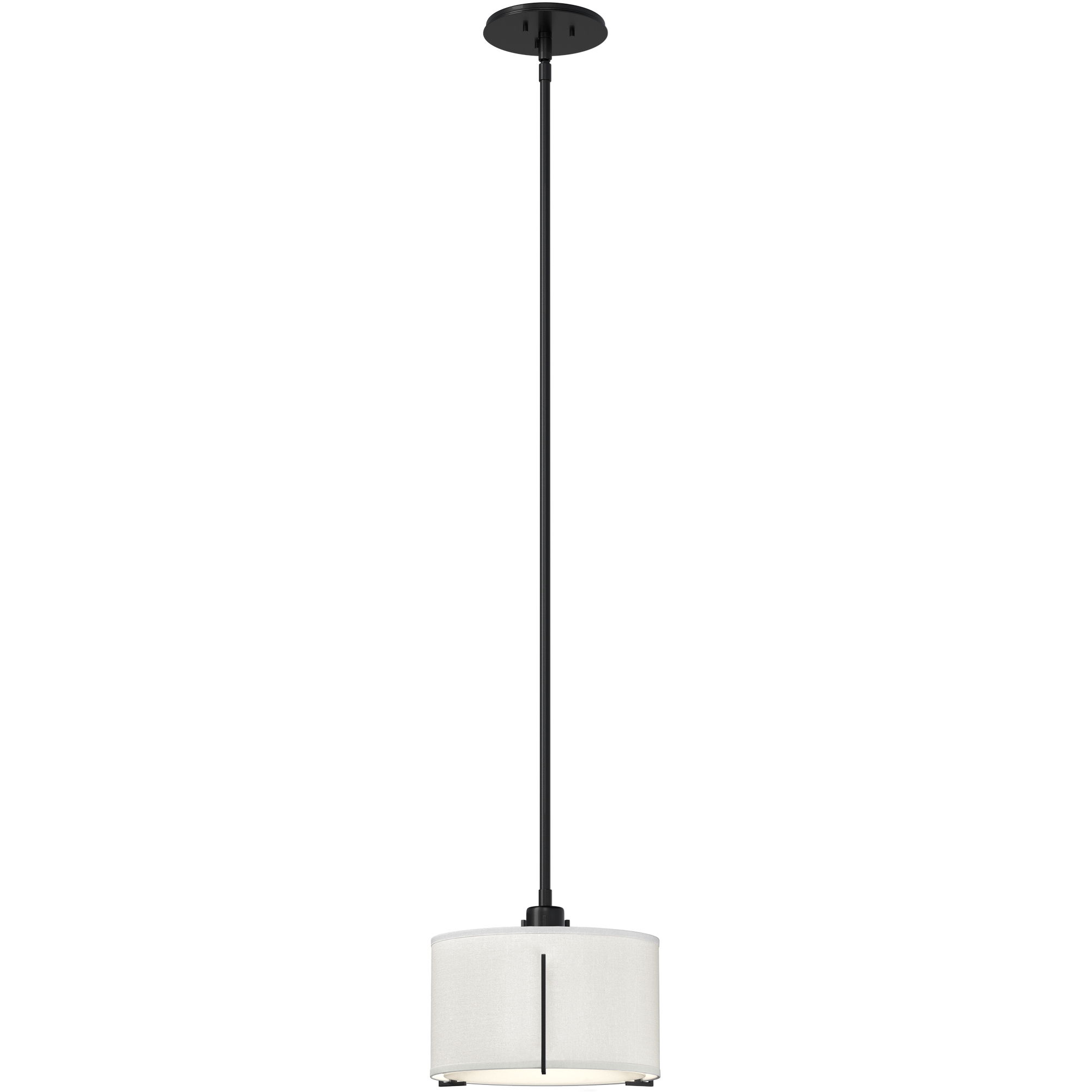 Exos 1 Light 11.6 inch Ink Pendant Ceiling Light in Natural Anna, Small