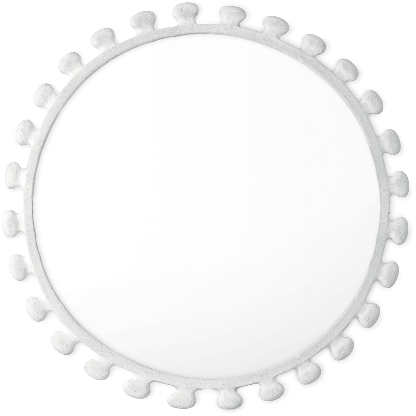 Sanya 32 X 32 inch White Mirror