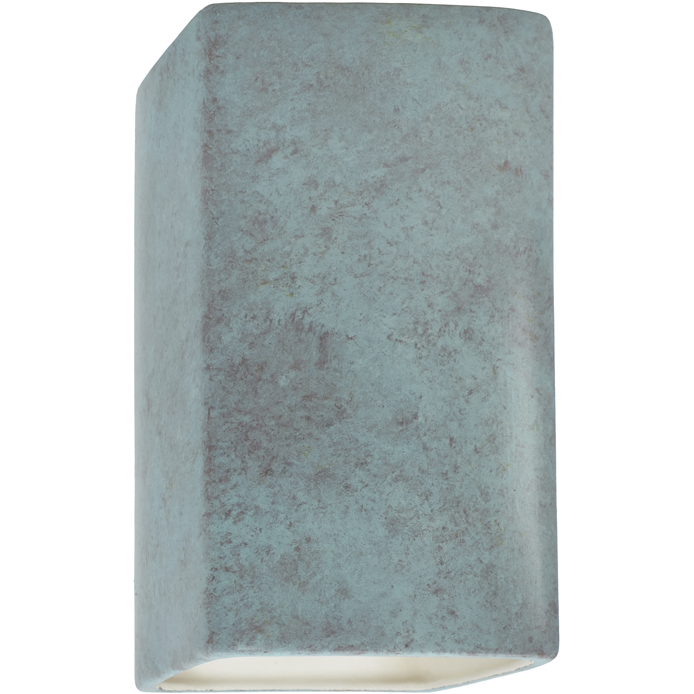Ambiance Rectangle LED 7.25 inch Verde Patina Wall Sconce Wall Light, Large