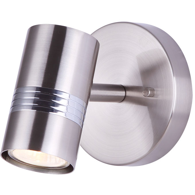 Aldi 1 Light 5 inch Brushed Nickel and Chrome Ceiling/Wall Light Ceiling Light