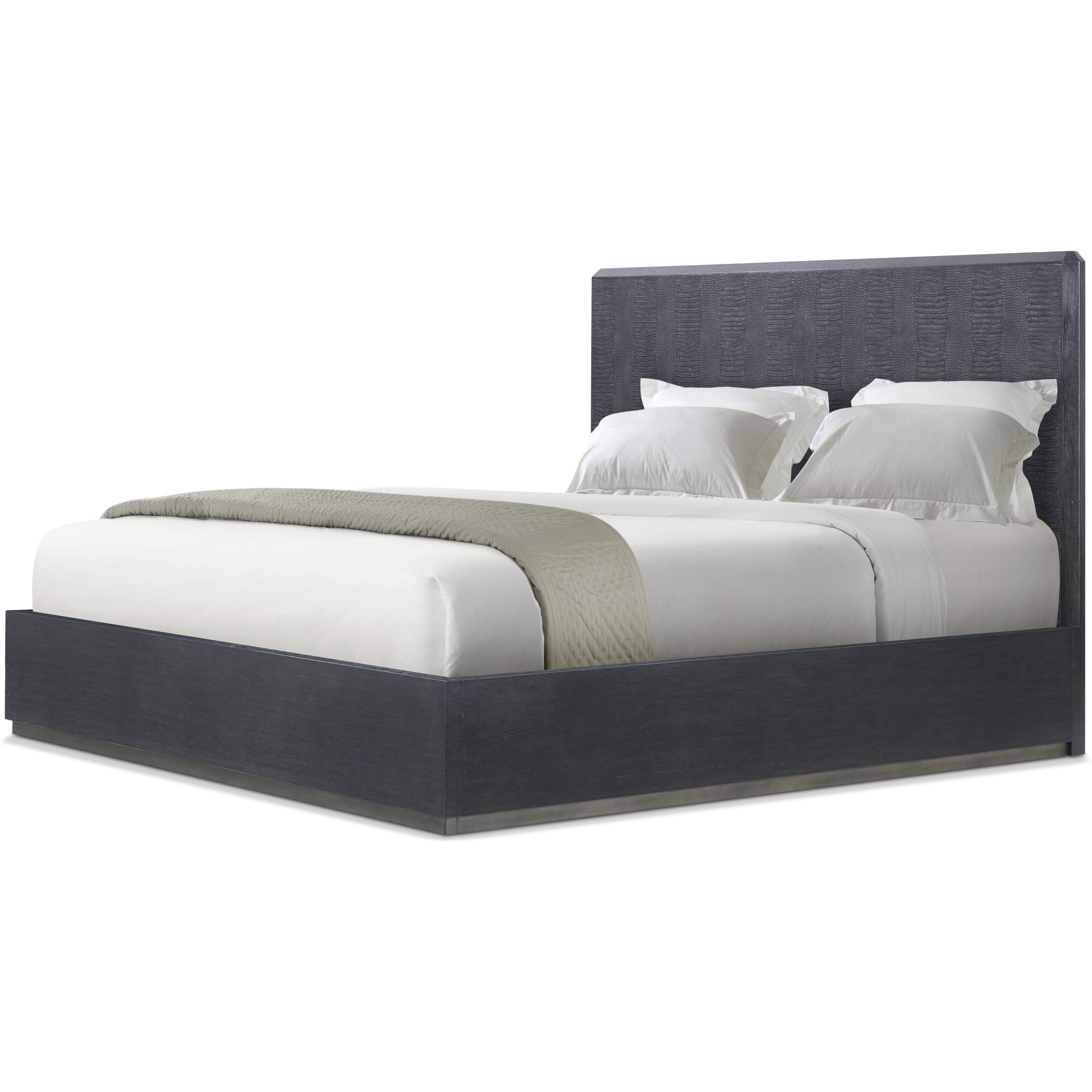 Spencer St. James Onyx US Queen Bed, Wooden
