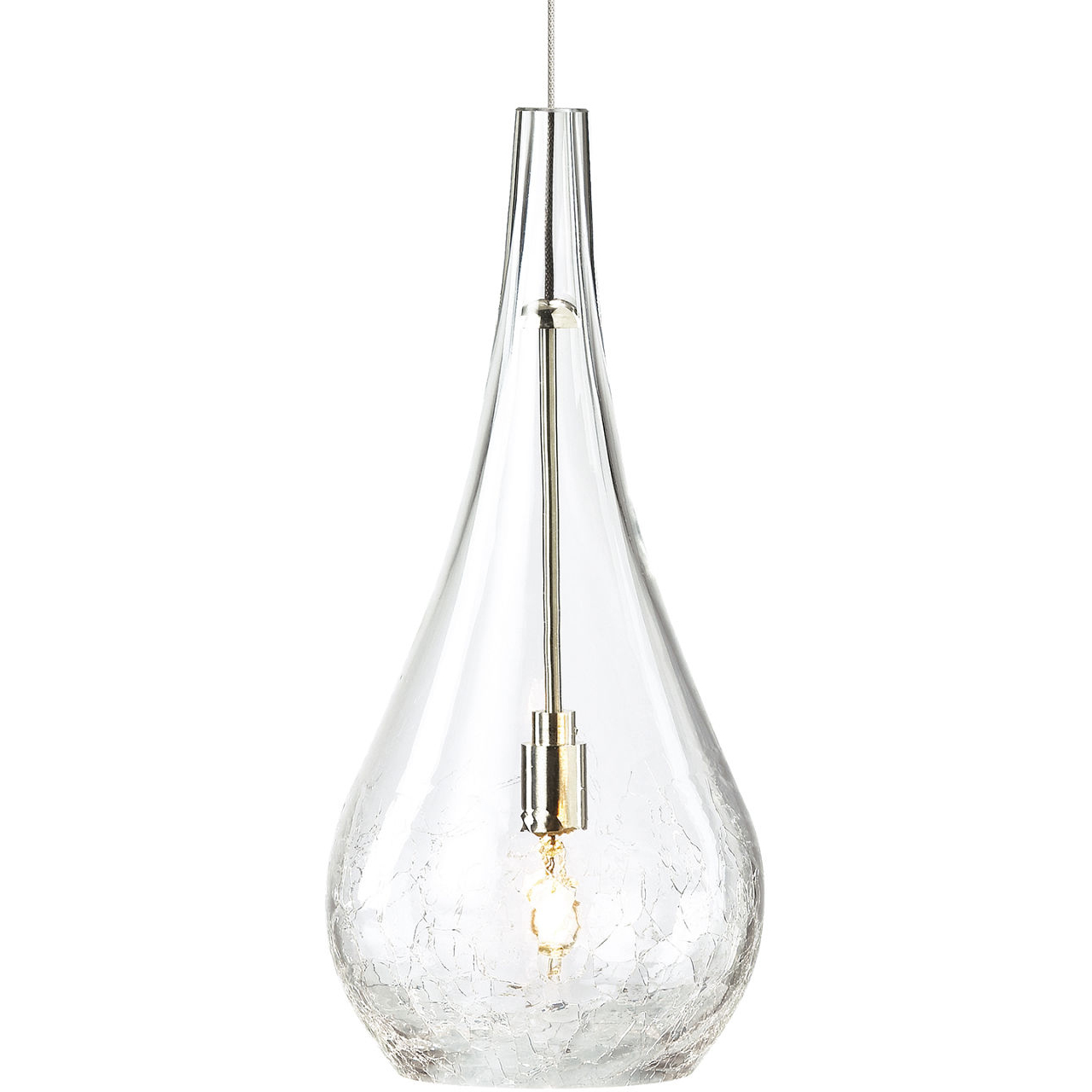 Sean Lavin Seguro 1 Light 12 Satin Nickel Low-Voltage Pendant Ceiling Light in MonoRail, Clear Glass