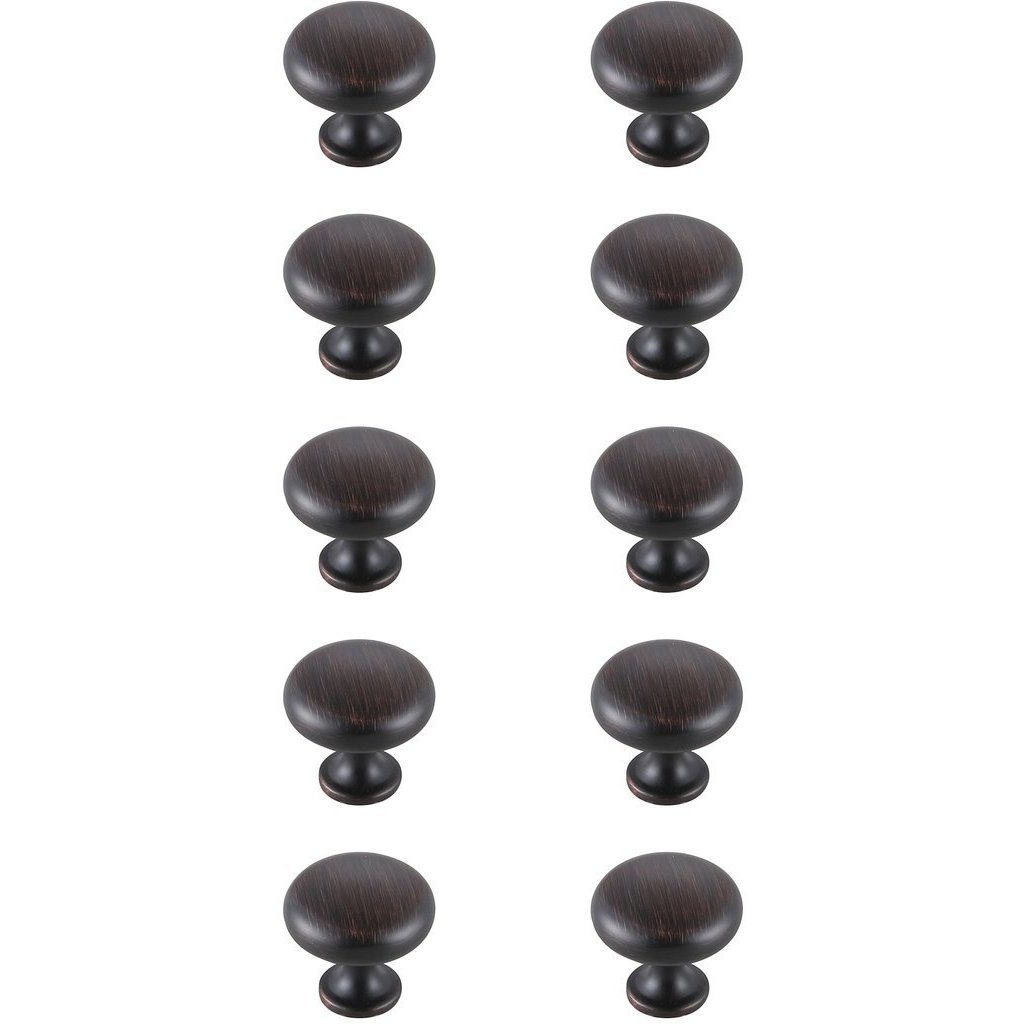 Cadon Oil-Rubbed Bronze Hardware Cabinet Knob, Set of 10
