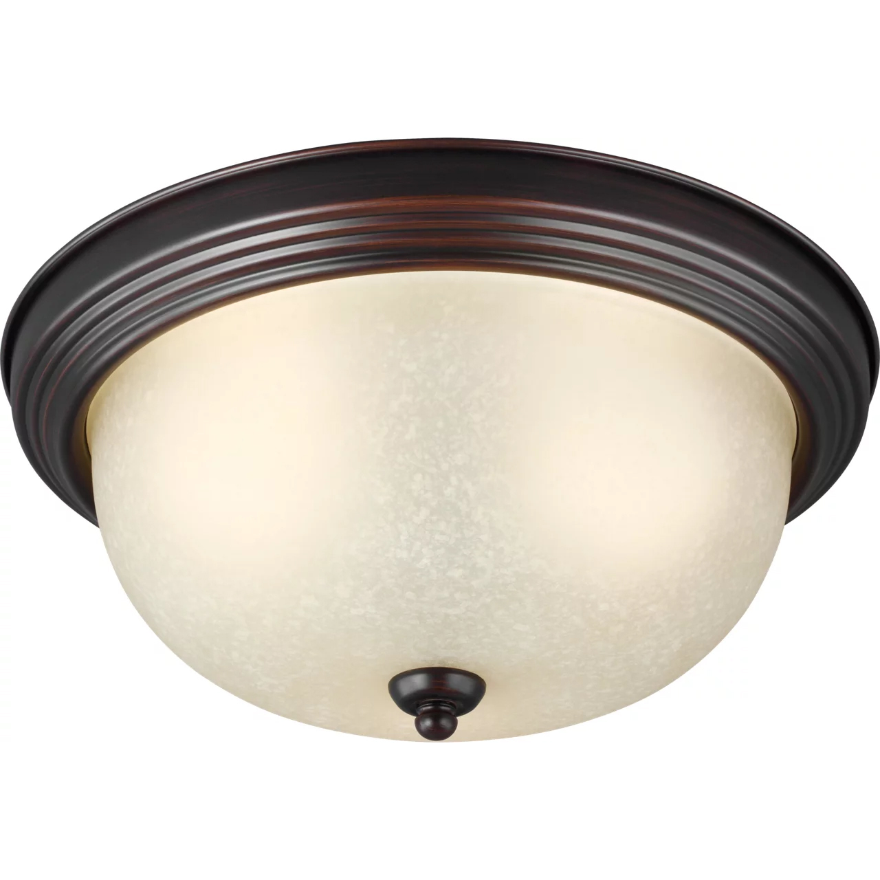 Geary 3 Light 14.5 inch Bronze Flush Mount Ceiling Light