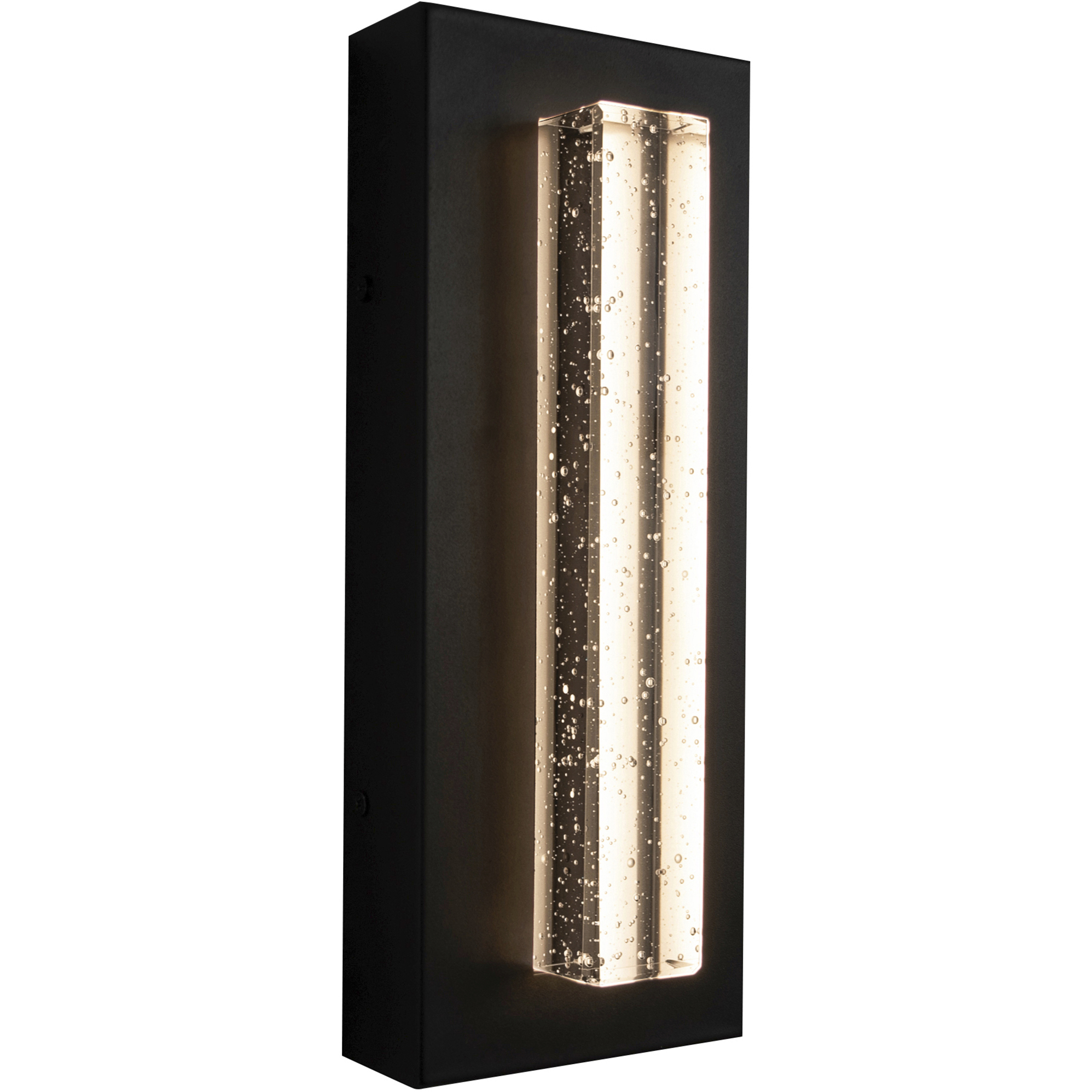 Beam LED 12 inch Black Outdoor Sconce