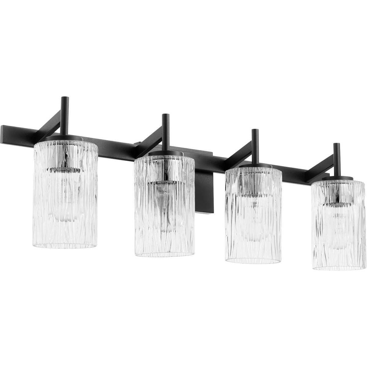 Fort Worth 4 Light 28.5 inch Noir Vanity Light Wall Light