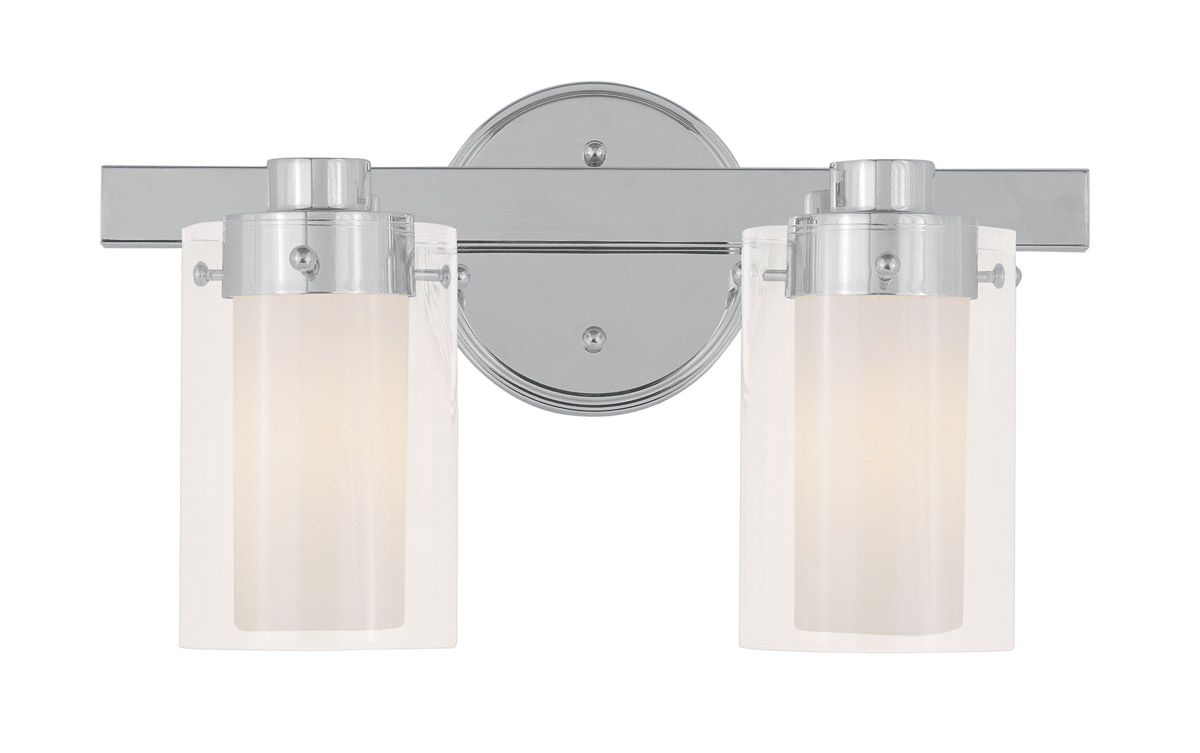 Manhattan 2 Light 14.5 inch Polished Chrome Vanity Sconce Wall Light