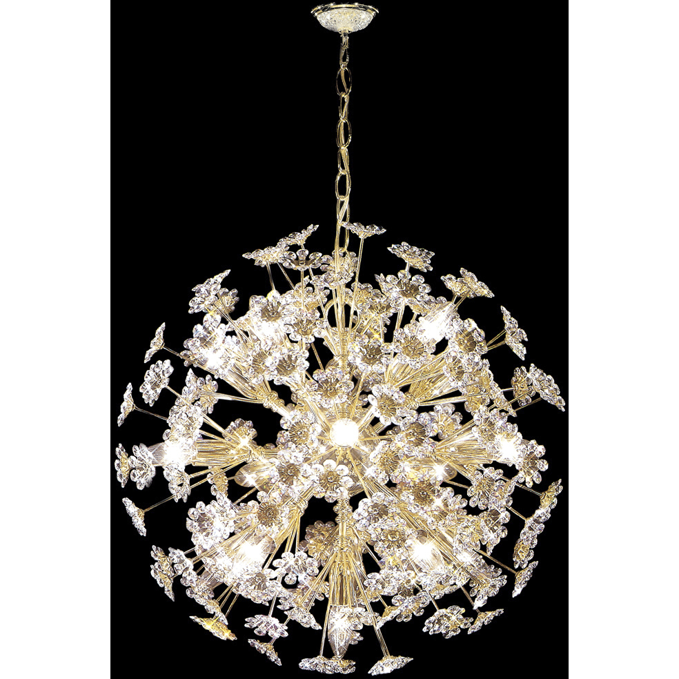 Europa 16 Light 23 inch Gold Chandelier Ceiling Light