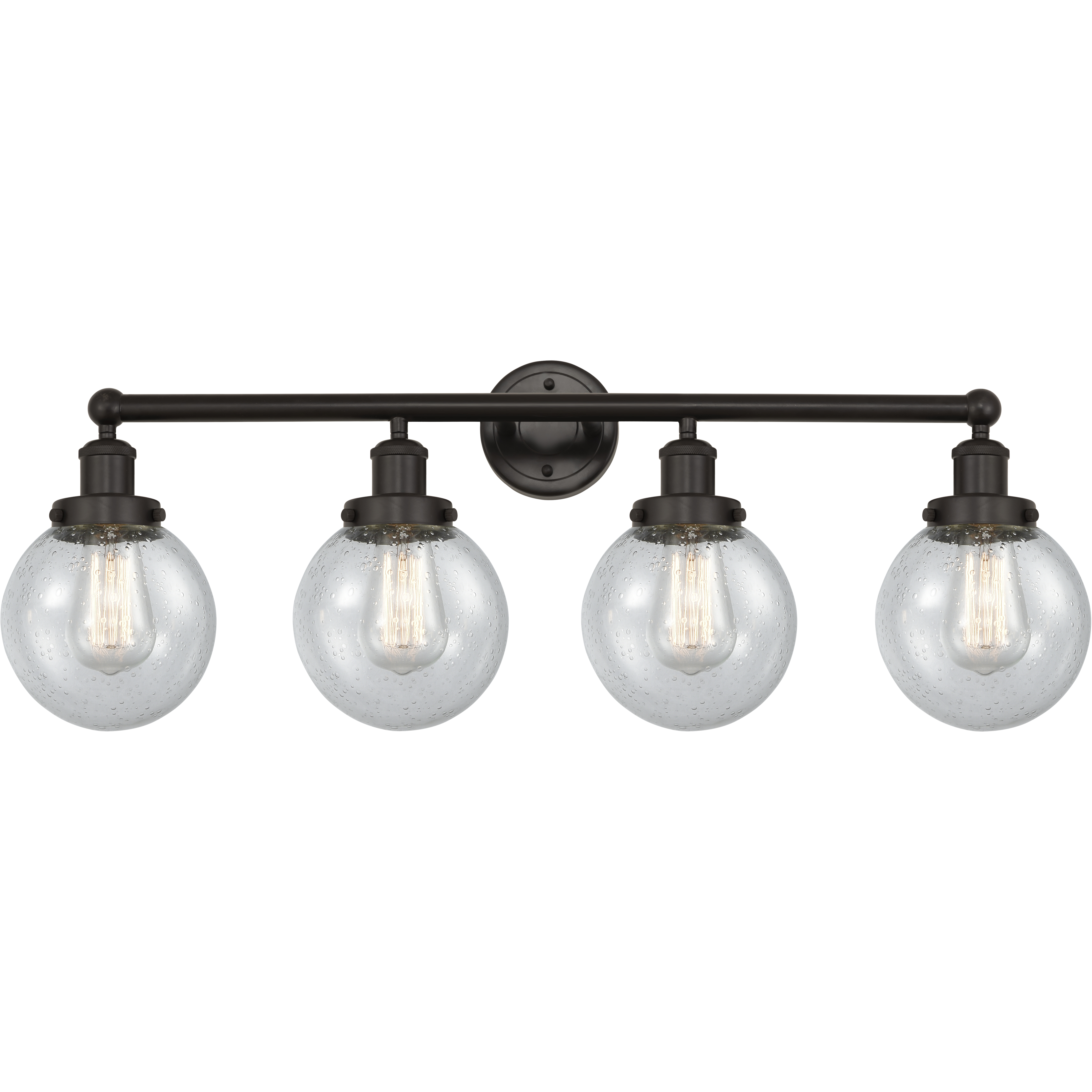 Beacon 4 Light 33.5 inch Oil Rubbed Bronze Bath Vanity Light Wall Light
