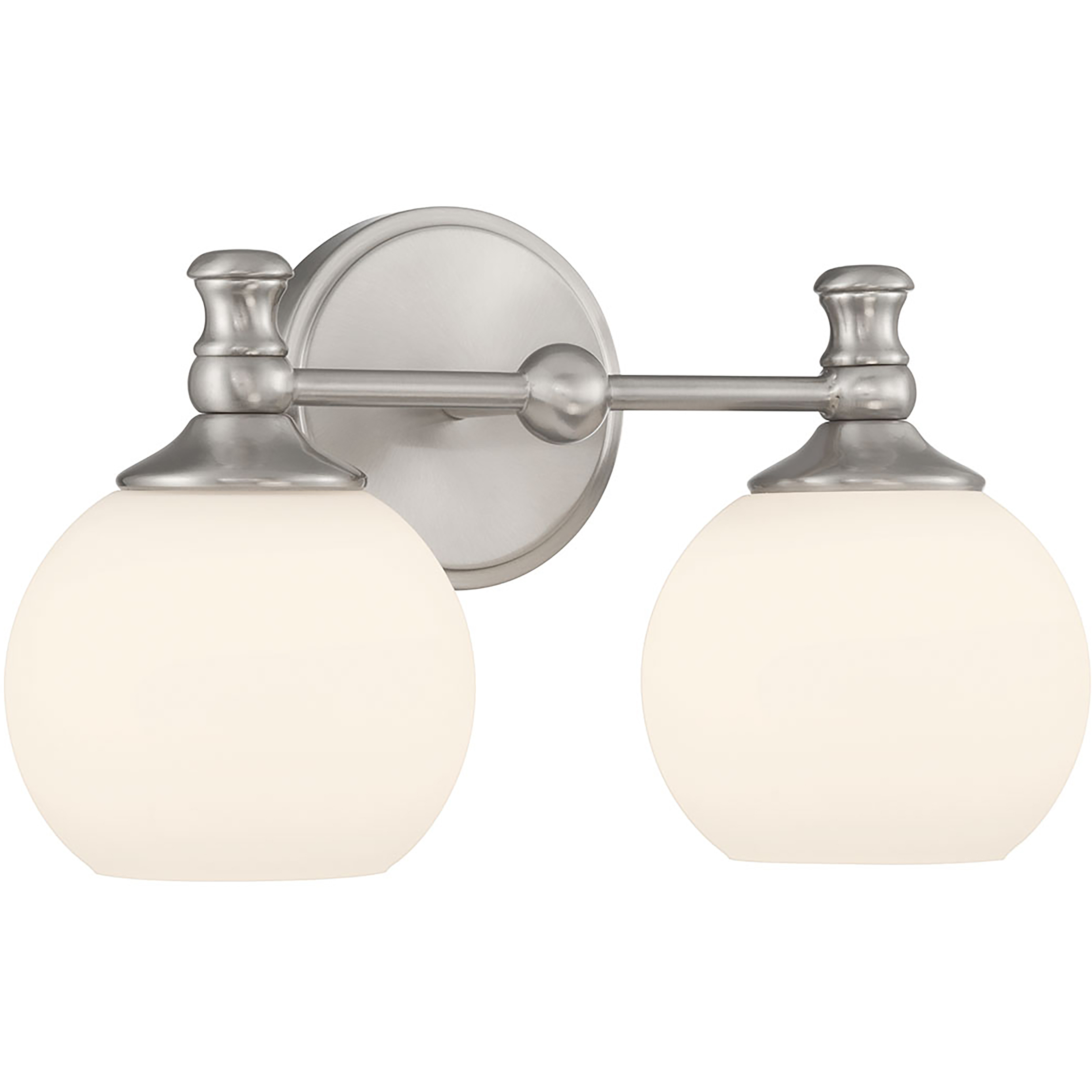 Orlisse 2 Light 14.75 inch Brushed Nickel Bathroom Vanity Light Wall Light