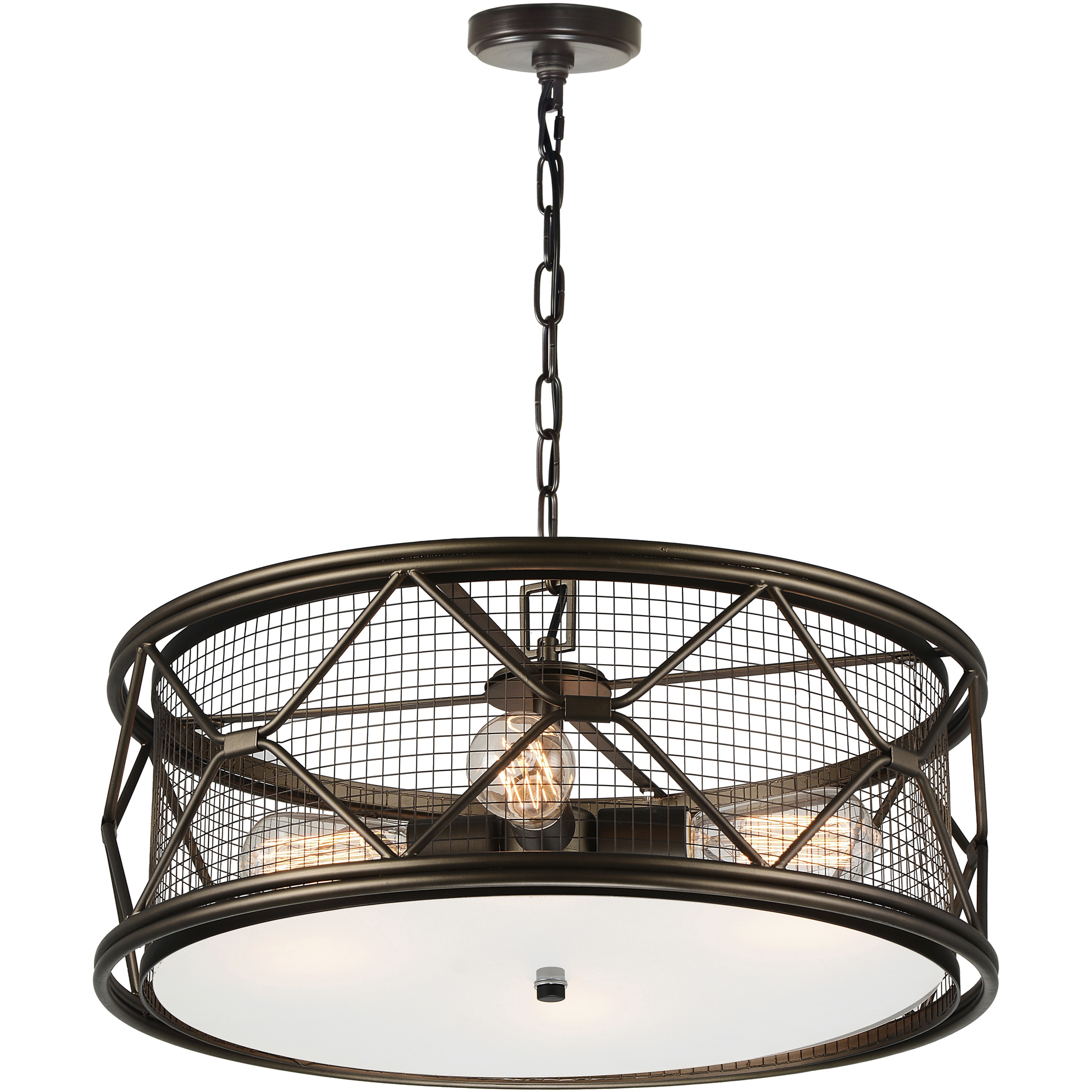 Kali 4 Light 22 inch Light Brown Chandelier Ceiling Light