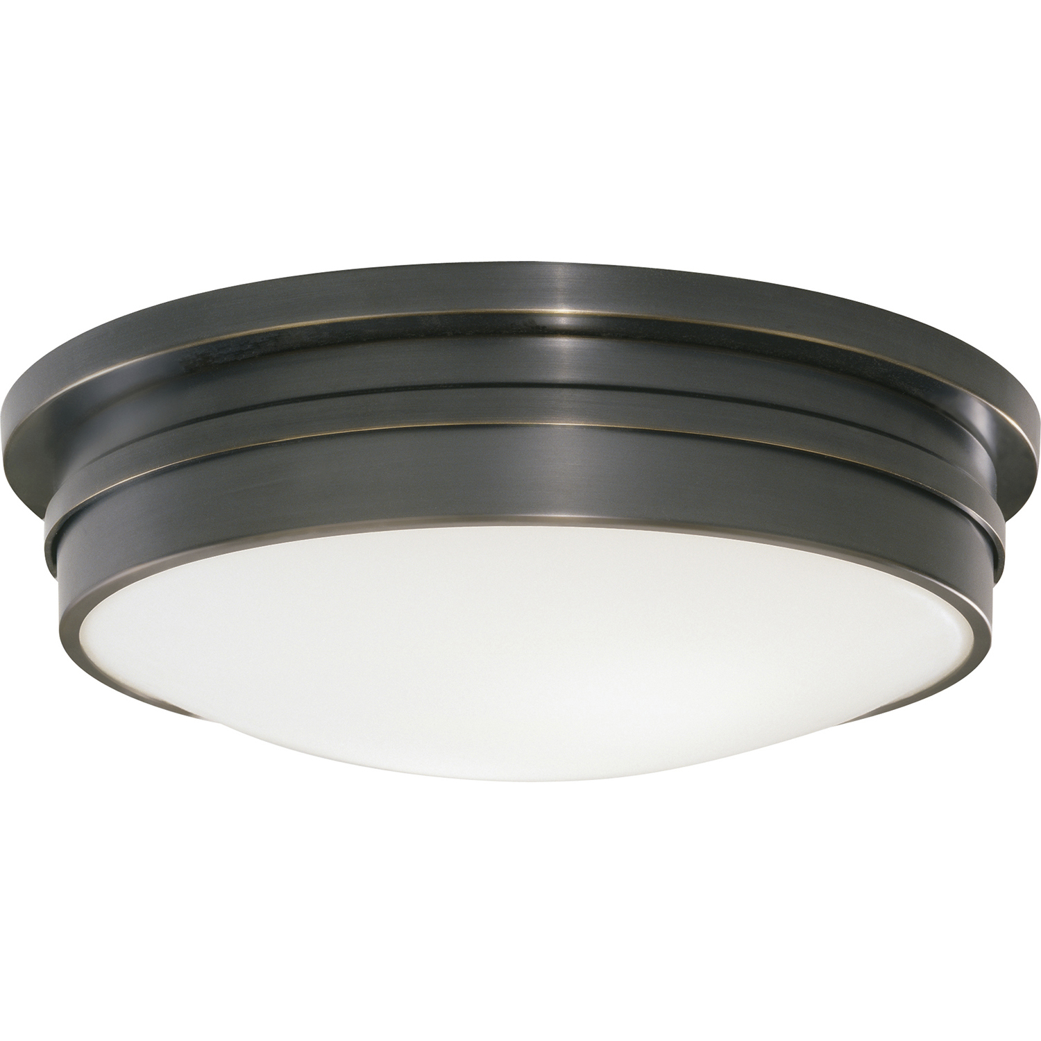 Roderick 3 Light 15.75 inch Deep Patina Bronze Flushmount Ceiling Light