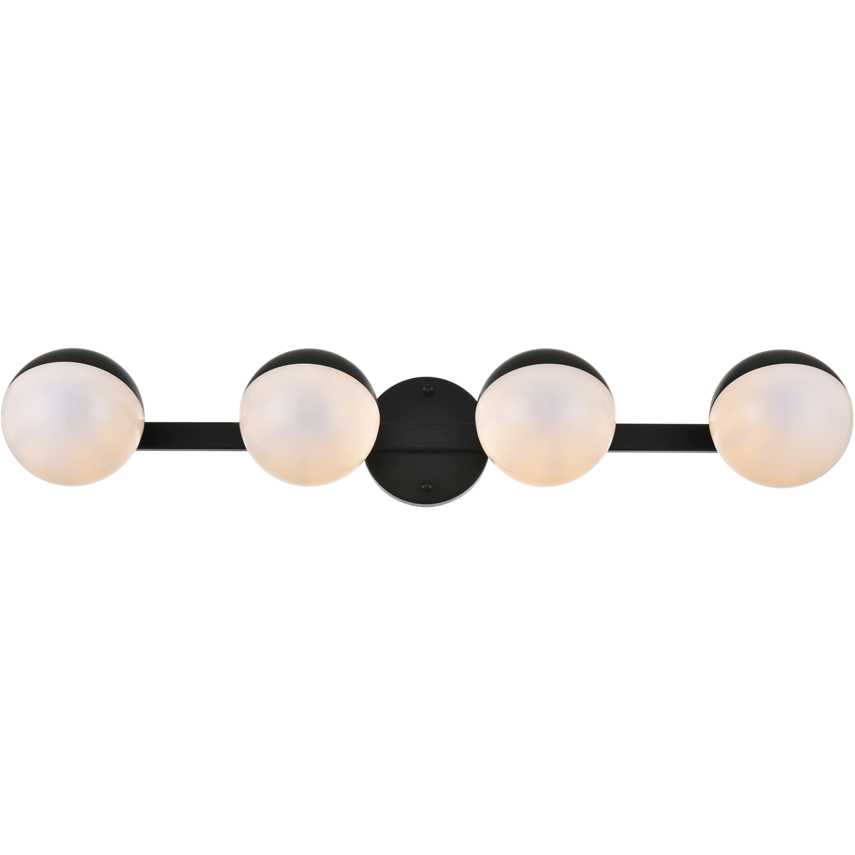 Majesty 4 Light 29 inch Black Bath Sconce Wall Light