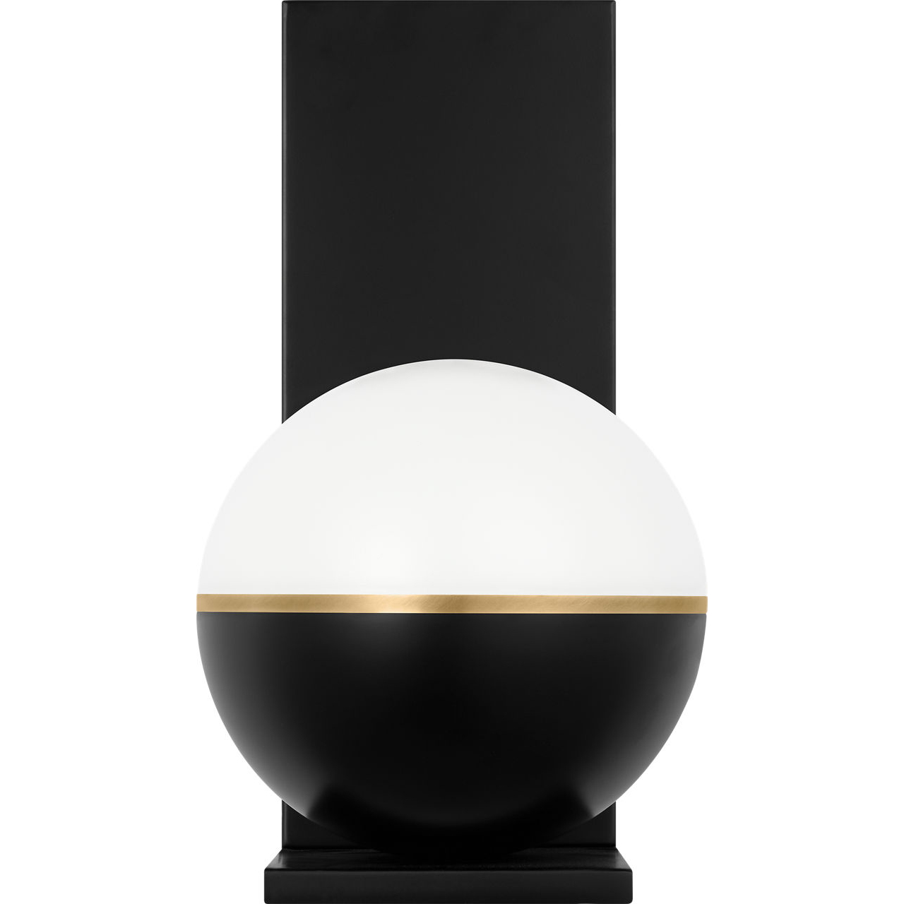 Sean Lavin Akova LED Matte Black with Plated Brass Wall Sconce Wall Light