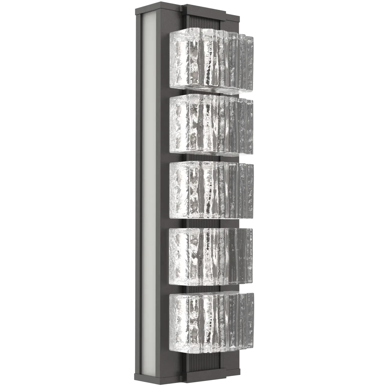 Tessera LED 5.1 inch Graphite with Salt White Sconce Wall Light