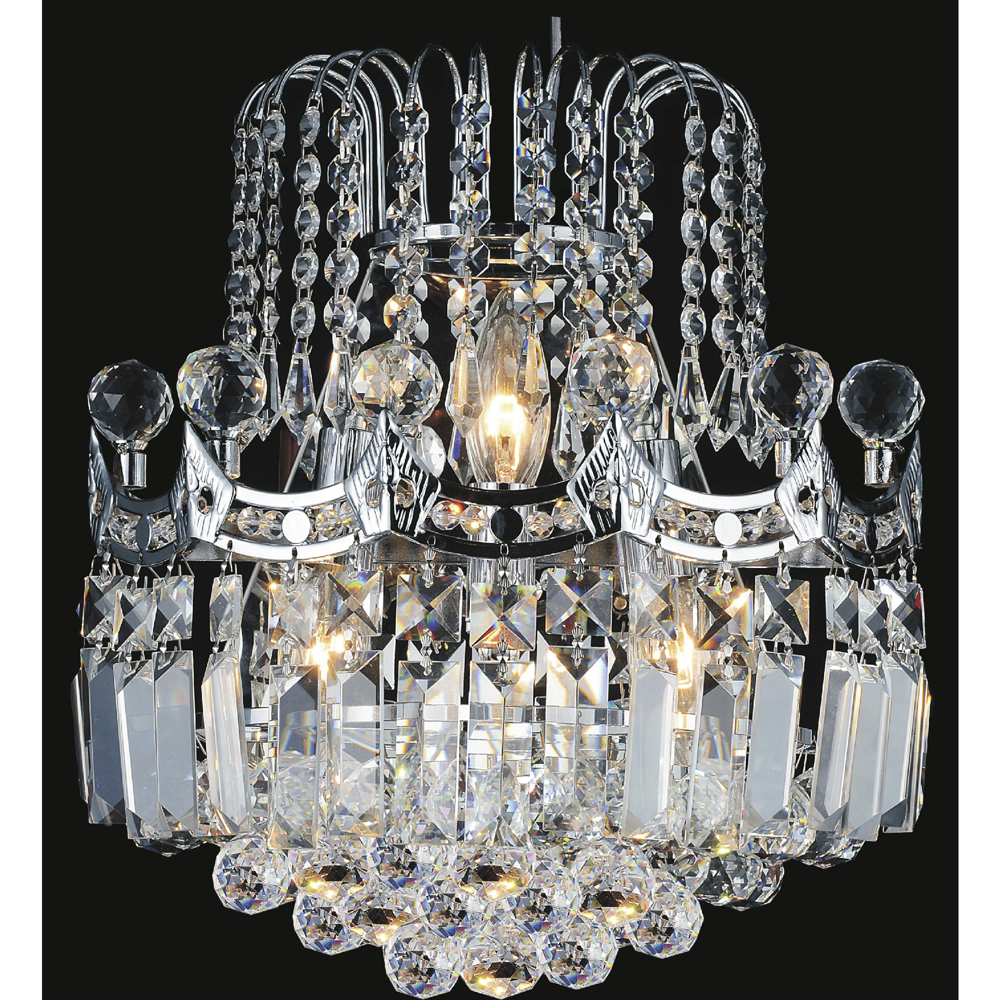 Amanda 3 Light 12 inch Chrome Wall Light