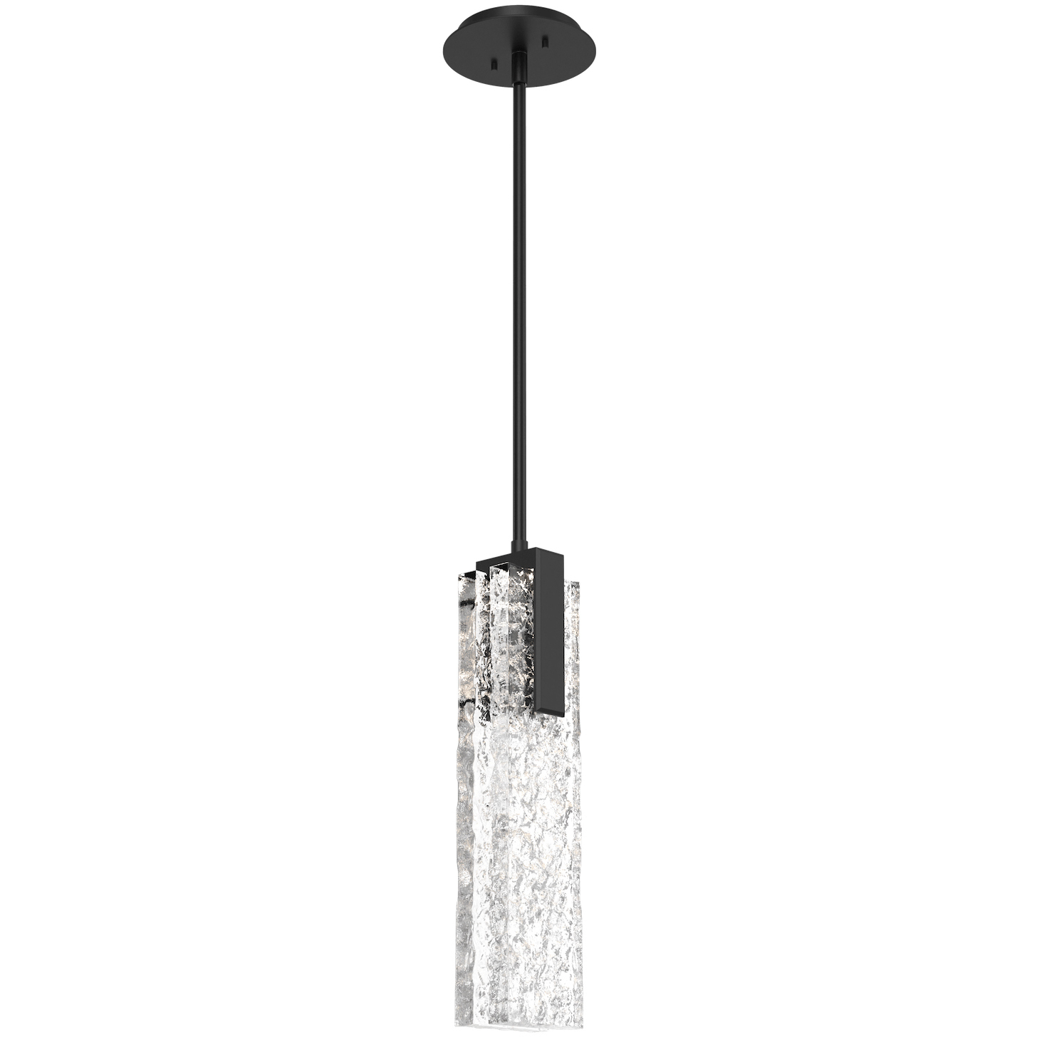 Glacier LED 3.5 inch Matte Black Pendant Ceiling Light in 2700K LED