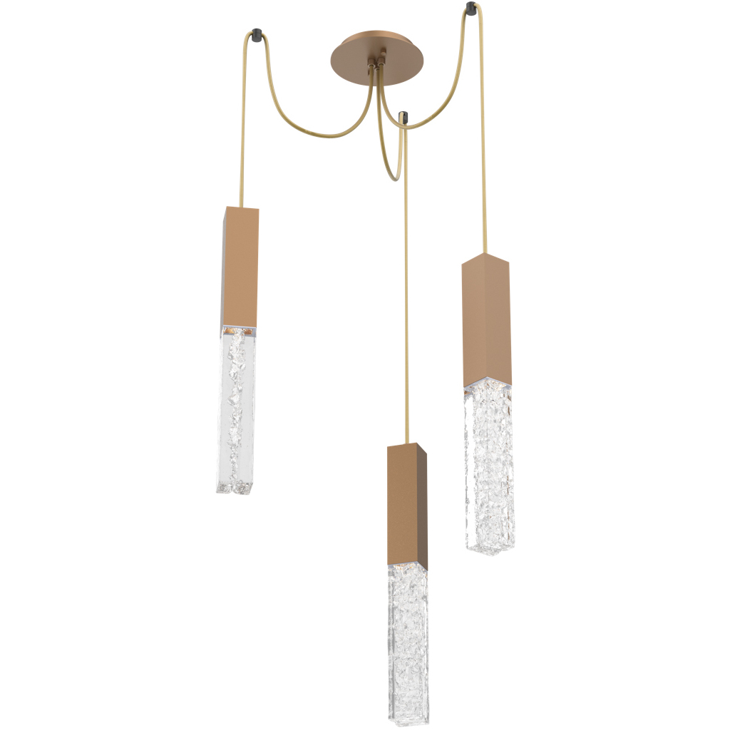 Axis LED 11 inch Novel Brass Swag Multi-Pendant Ceiling Light in 2700K LED