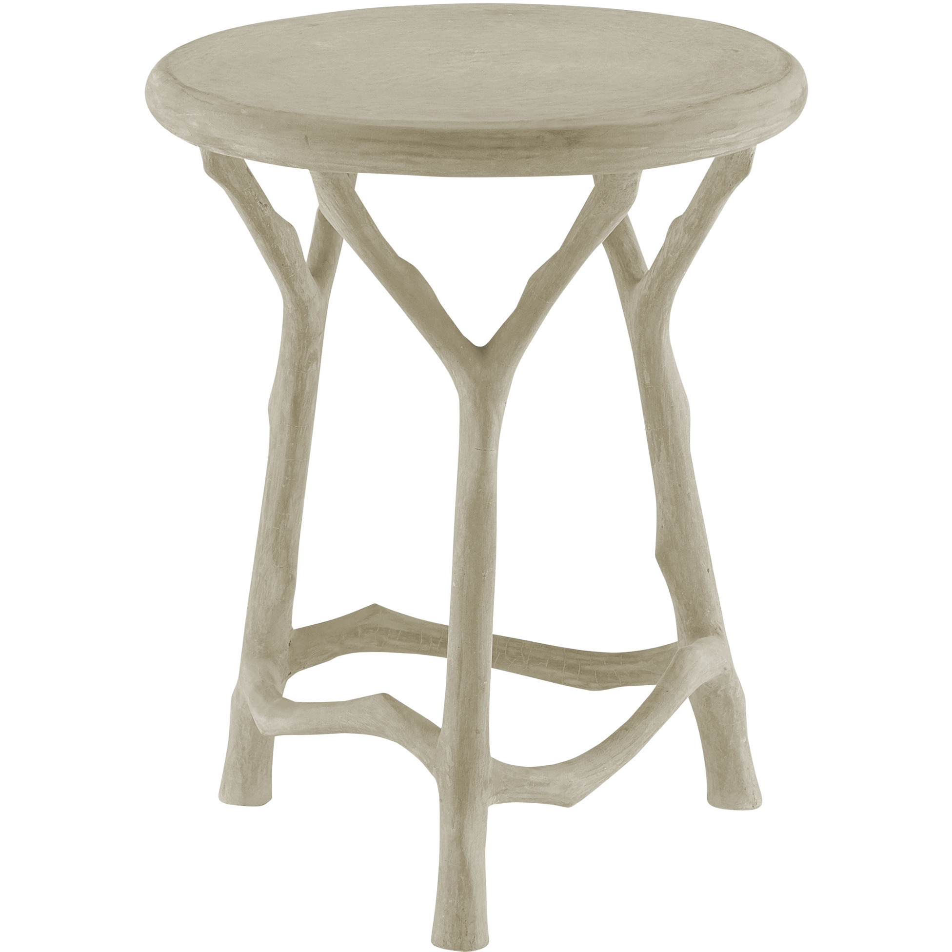 Hidcote 14.25 inch Portland and Faux Bois Accent Table