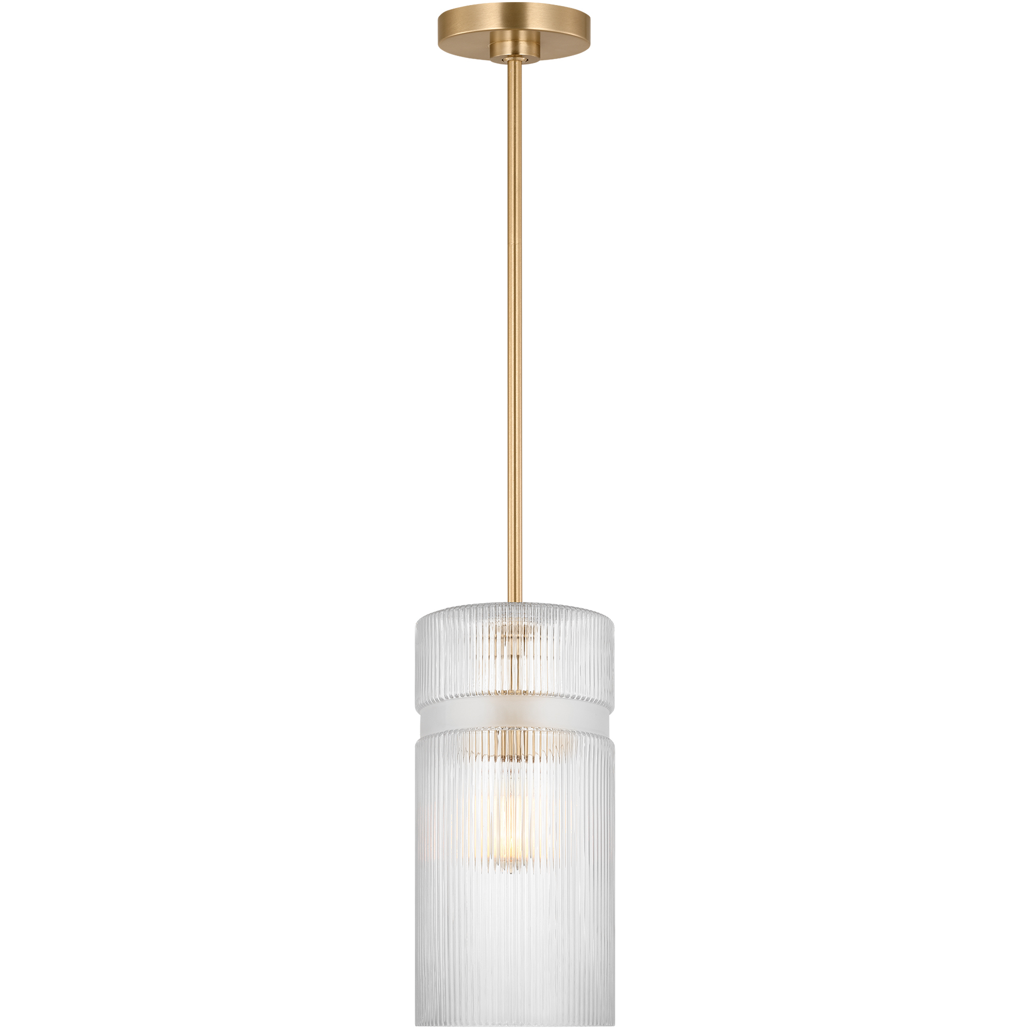 Drew & Jonathan Liouet 1 Light 7 inch Satin Brass Pendant Ceiling Light, Small