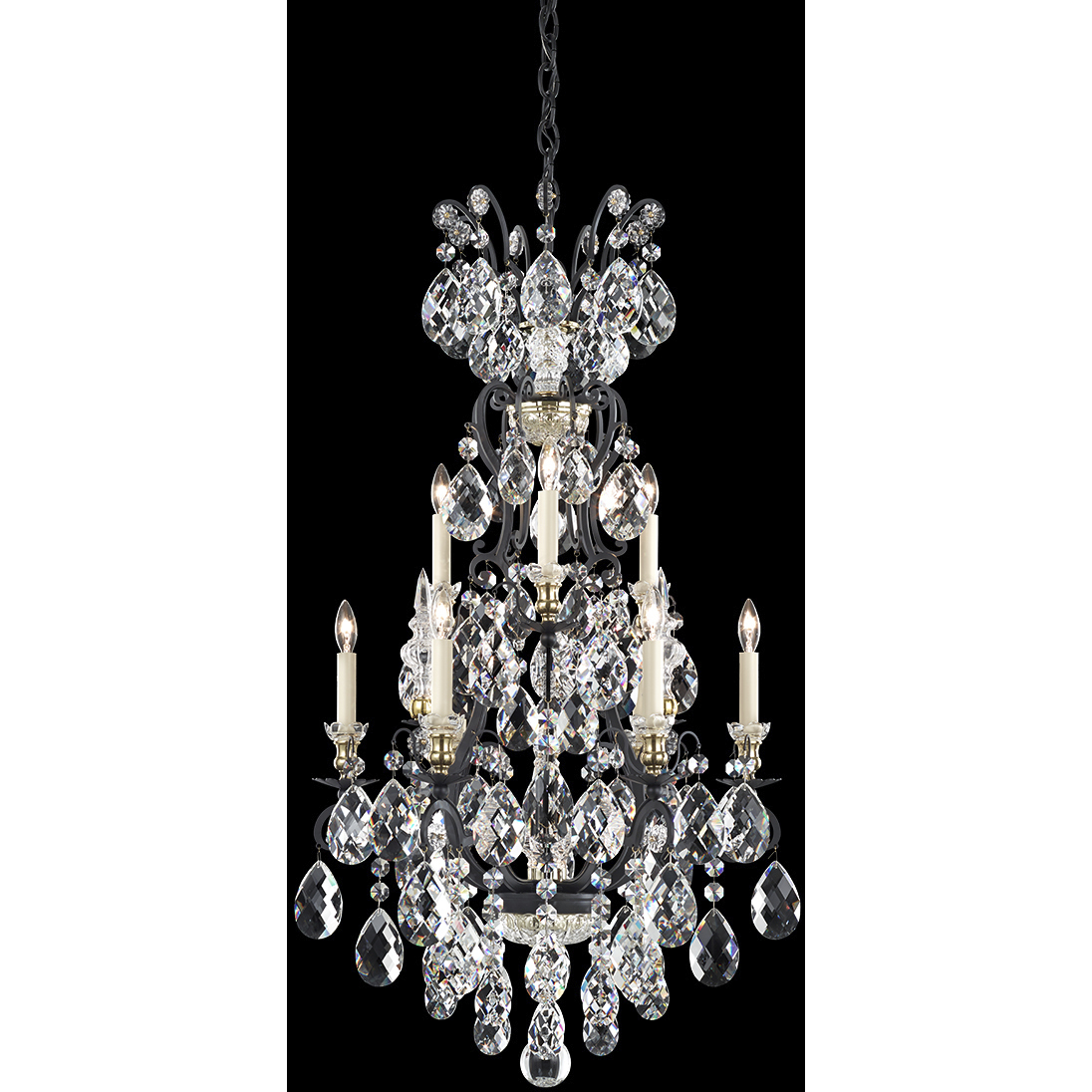 Signature Legacy Renaissance 10 Light 21 inch Etruscan Gold Chandelier Ceiling Light in Radiance