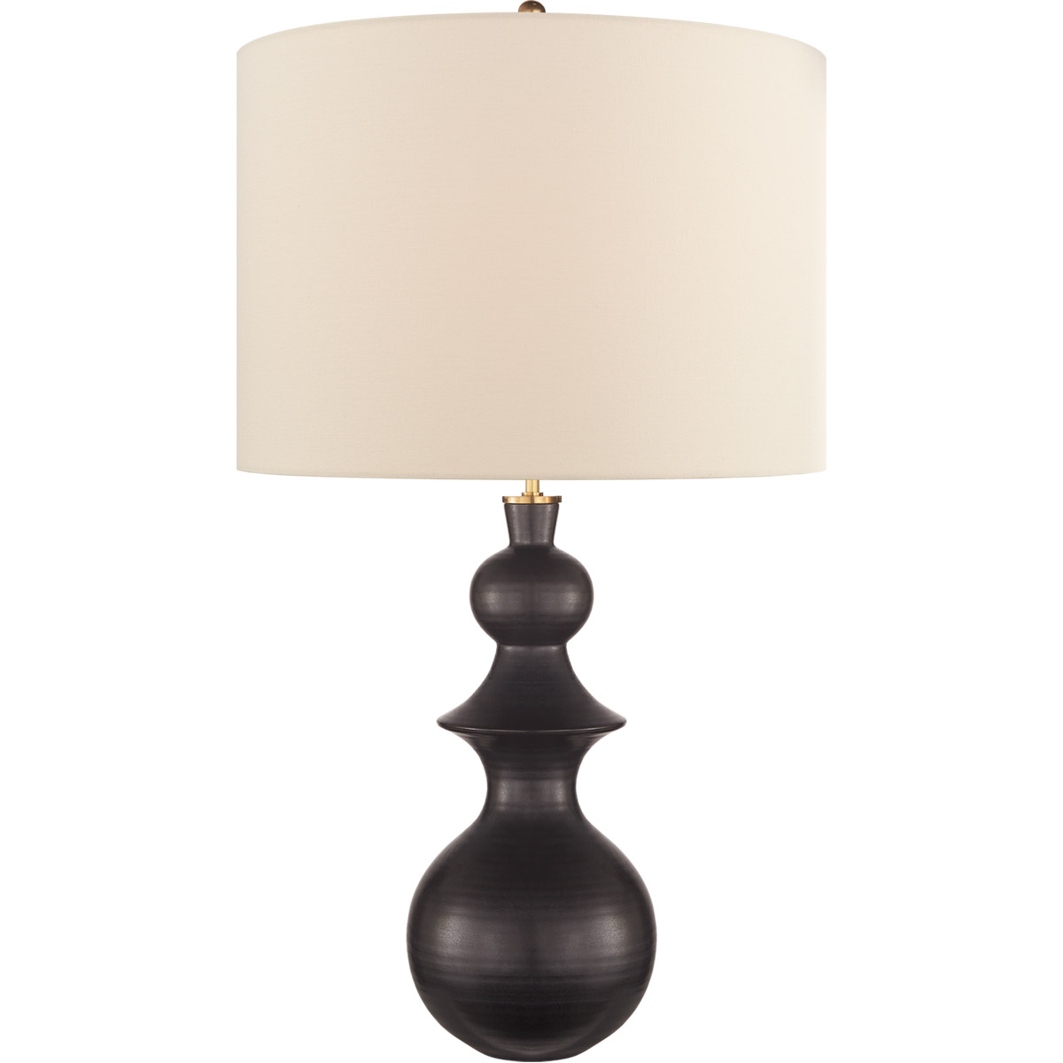 kate spade new york Saxon 37.75 inch 100 watt Metallic Black Table Lamp Portable Light, Large